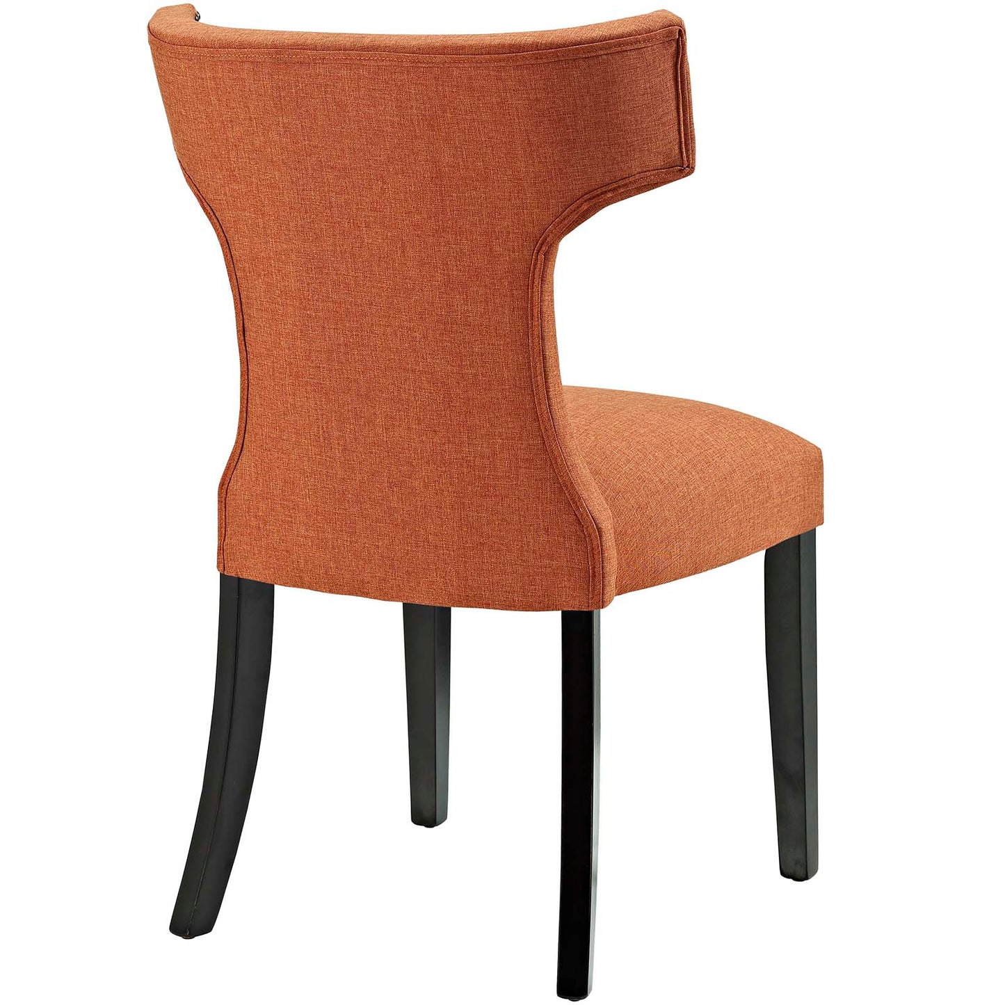 Curve Fabric Dining Side Chair Set of 2 by Modway EEI-2741-ORA-SET