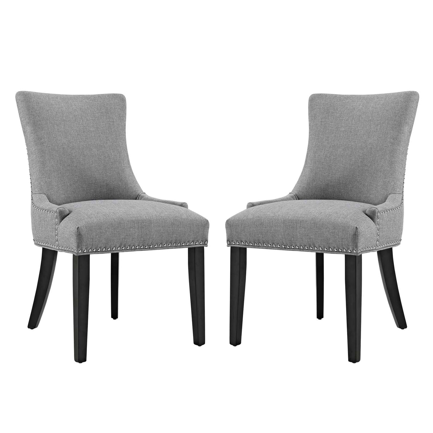 Marquis Fabric Dining Side Chair Set of 2 by Modway EEI-2746-LGR-SET