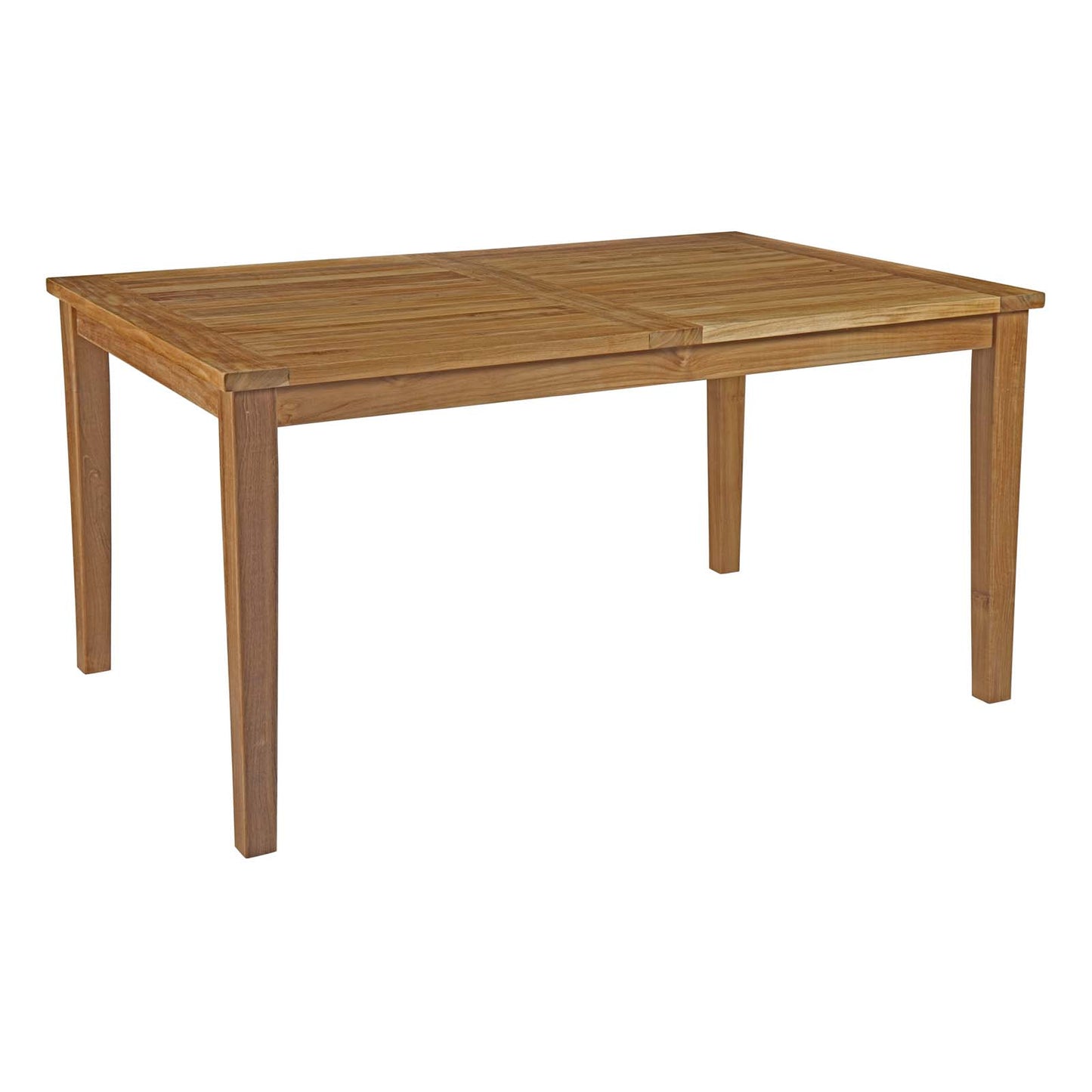 Marina 7 Piece Outdoor Patio Teak Dining Set by Modway EEI-3293-NAT-WHI-SET
