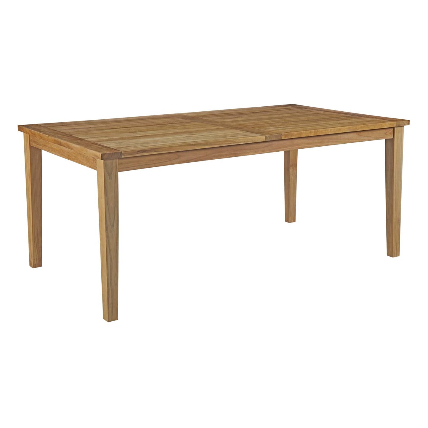 Marina 9 Piece Outdoor Patio Teak Dining Set by Modway EEI-3315-NAT-WHI-SET