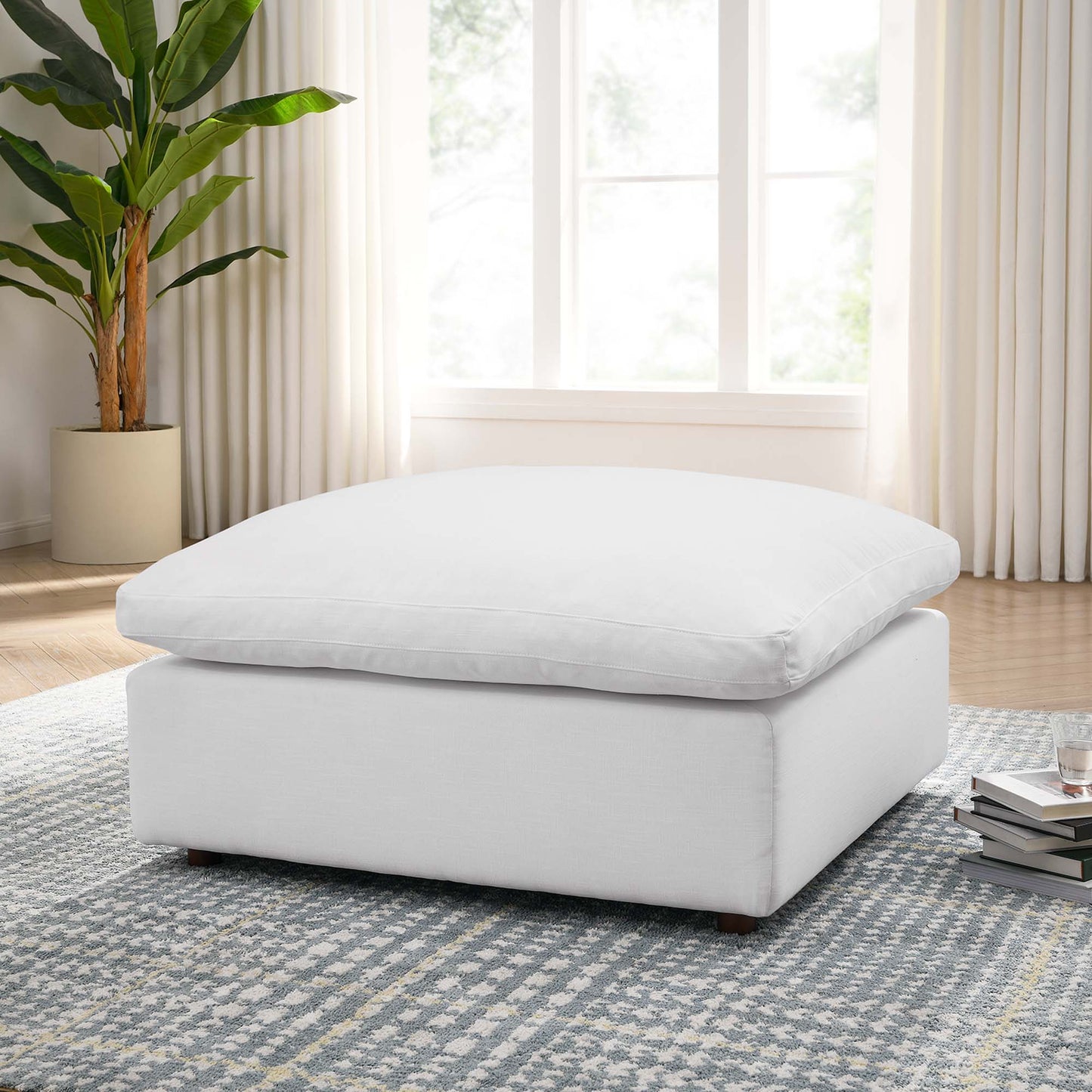 Commix Down Filled Overstuffed Ottoman by Modway EEI-3318-PUW