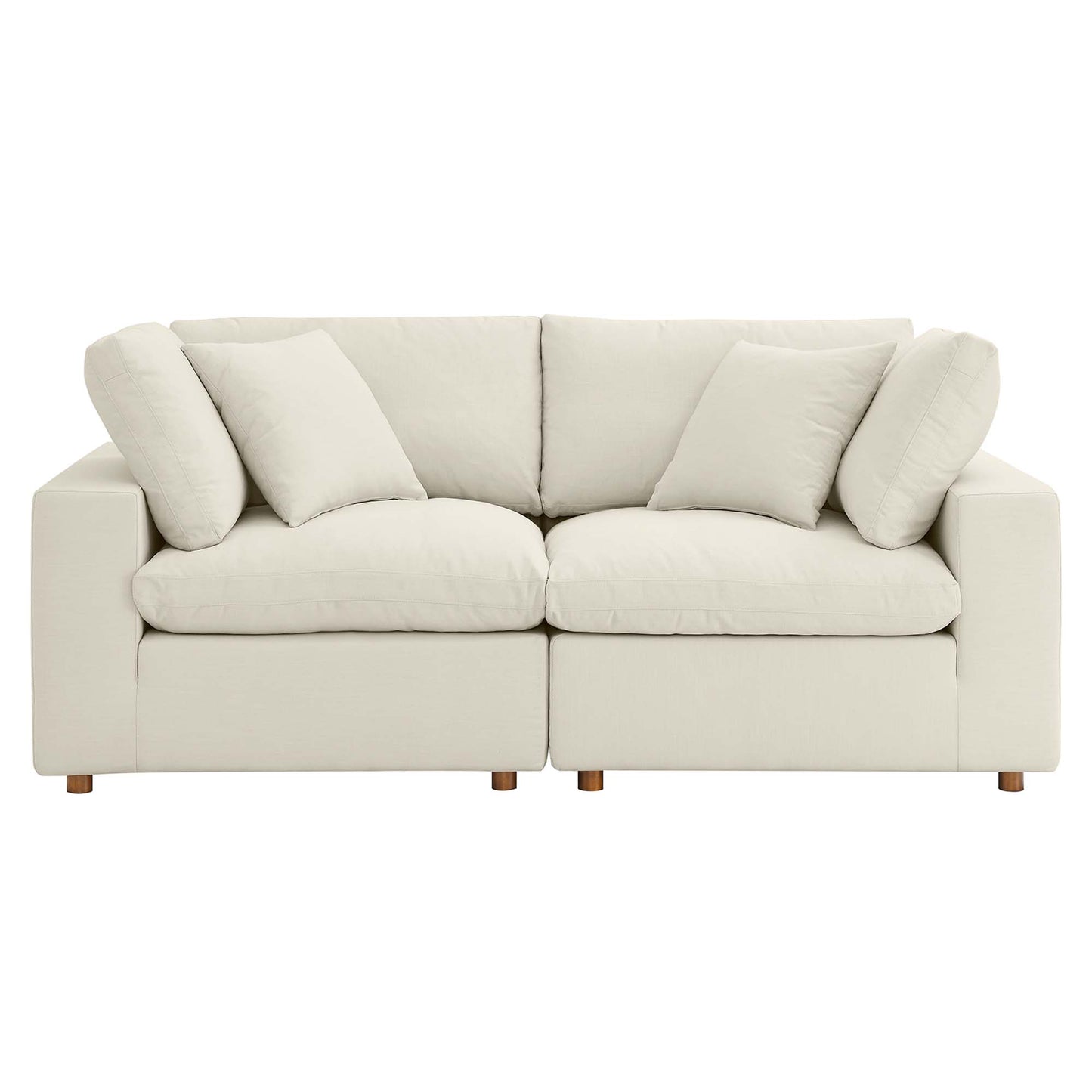 Commix 2 Piece Down Filled Overstuffed Sectional Sofa Set by Modway EEI-3354-LBG