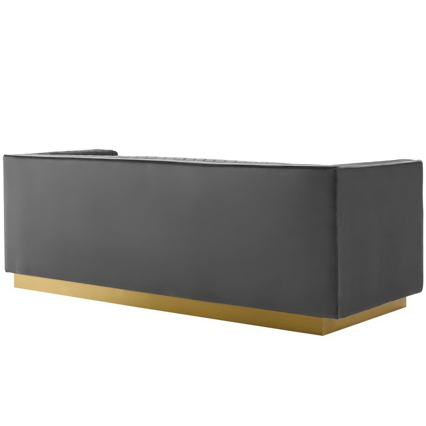 Sanguine Vertical Channel Tufted Performance Velvet Sofa by Modway EEI-3405-GRY