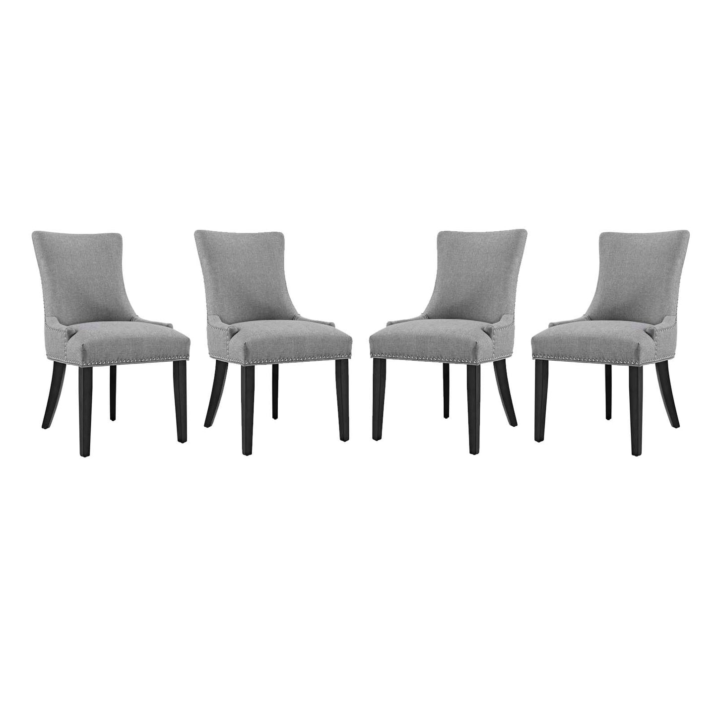 Marquis Fabric Dining Chair Set of 4 by Modway EEI-3497-LGR
