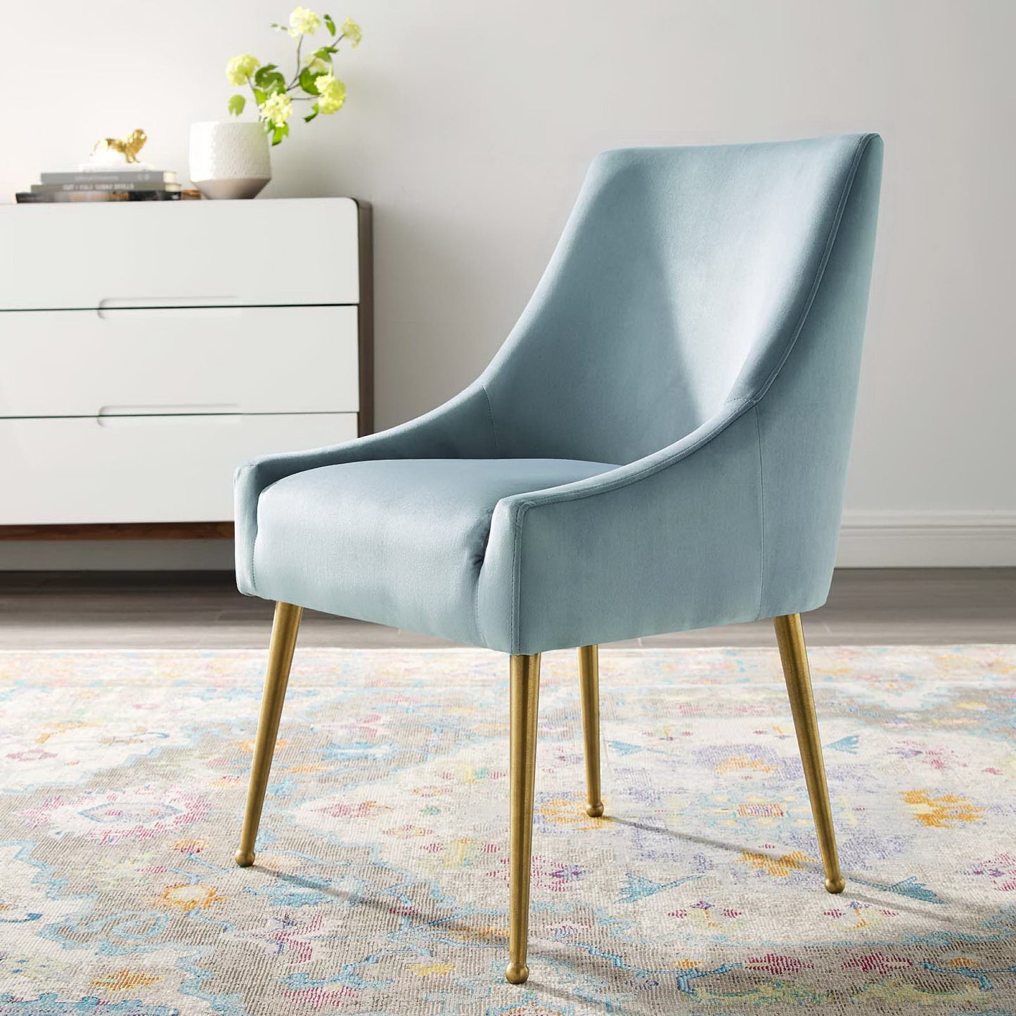 Discern Upholstered Performance Velvet Dining Chair by Modway EEI-3508-LBU