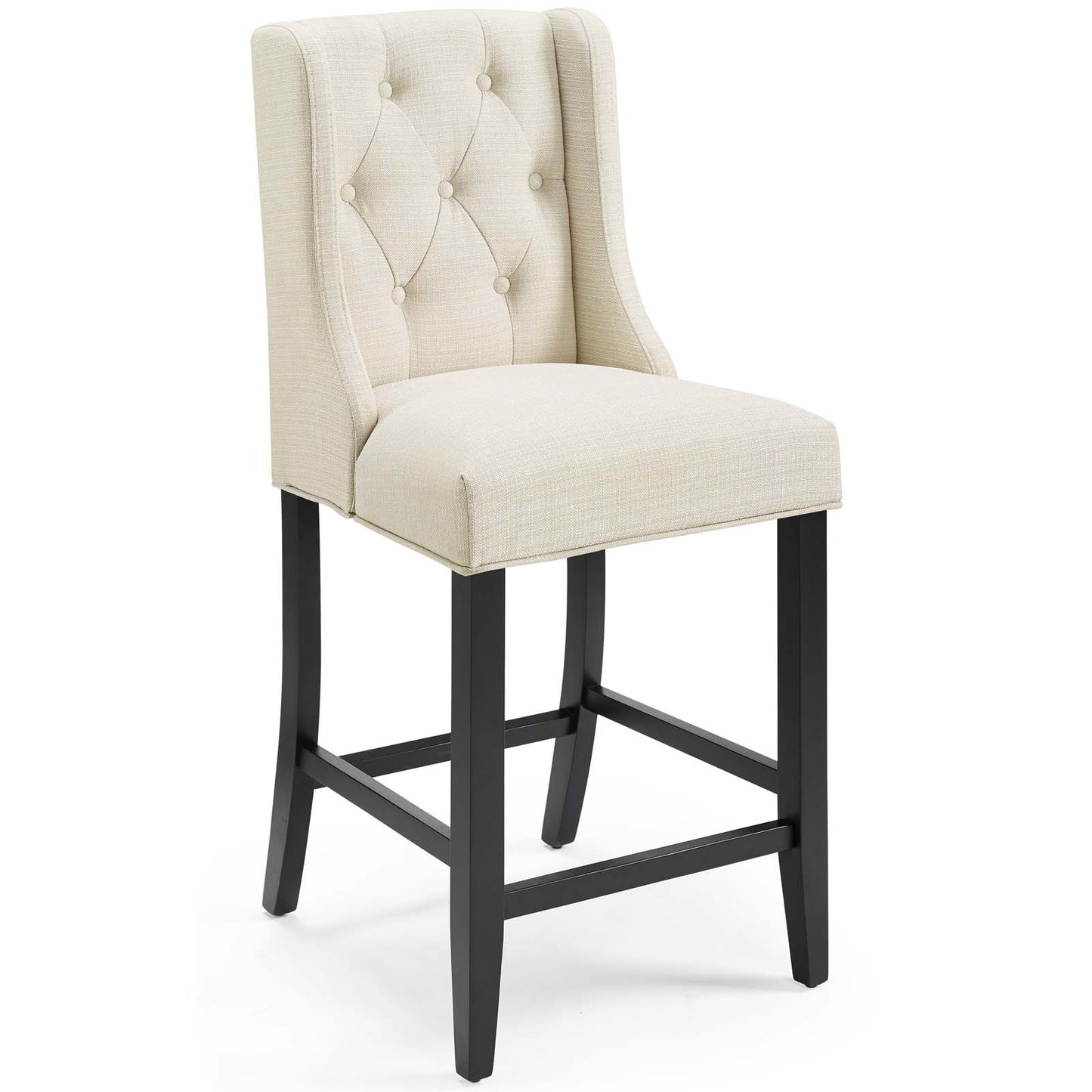Baronet Tufted Button Upholstered Fabric Counter Stool by Modway EEI-3739-BEI