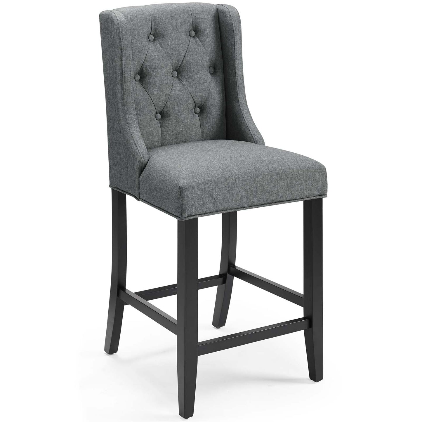 Baronet Tufted Button Upholstered Fabric Counter Stool by Modway EEI-3739-GRY