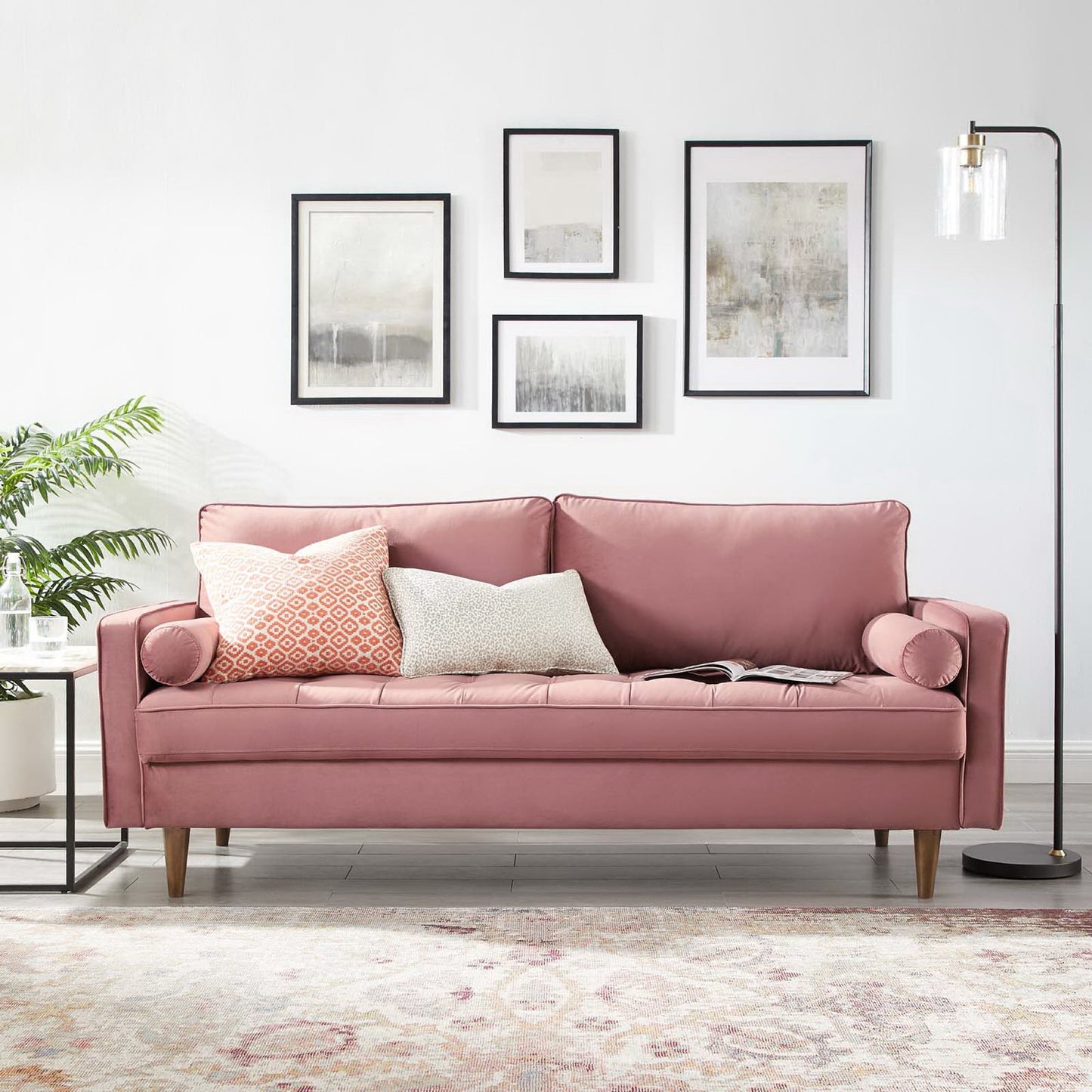 Valour Performance Velvet Sofa by Modway EEI-3764-DUS