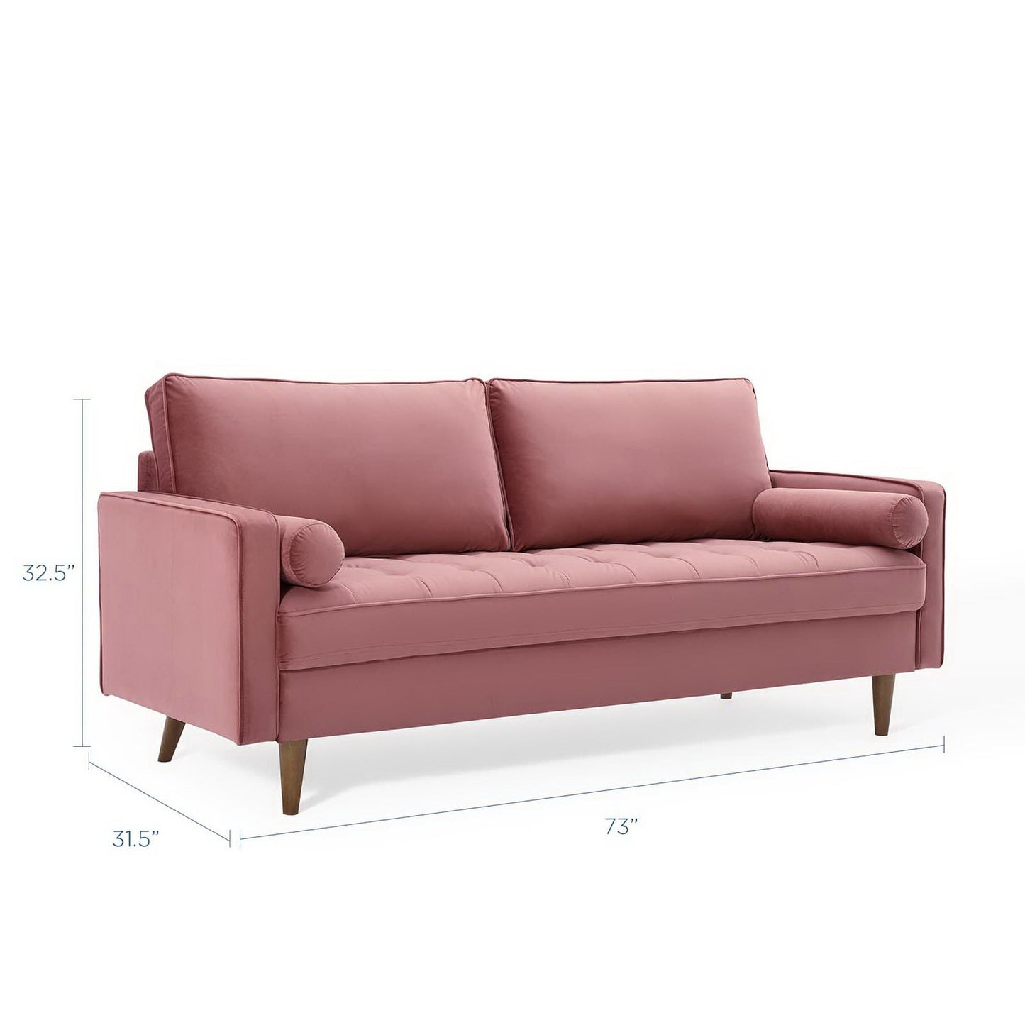 Valour Performance Velvet Sofa by Modway EEI-3764-DUS