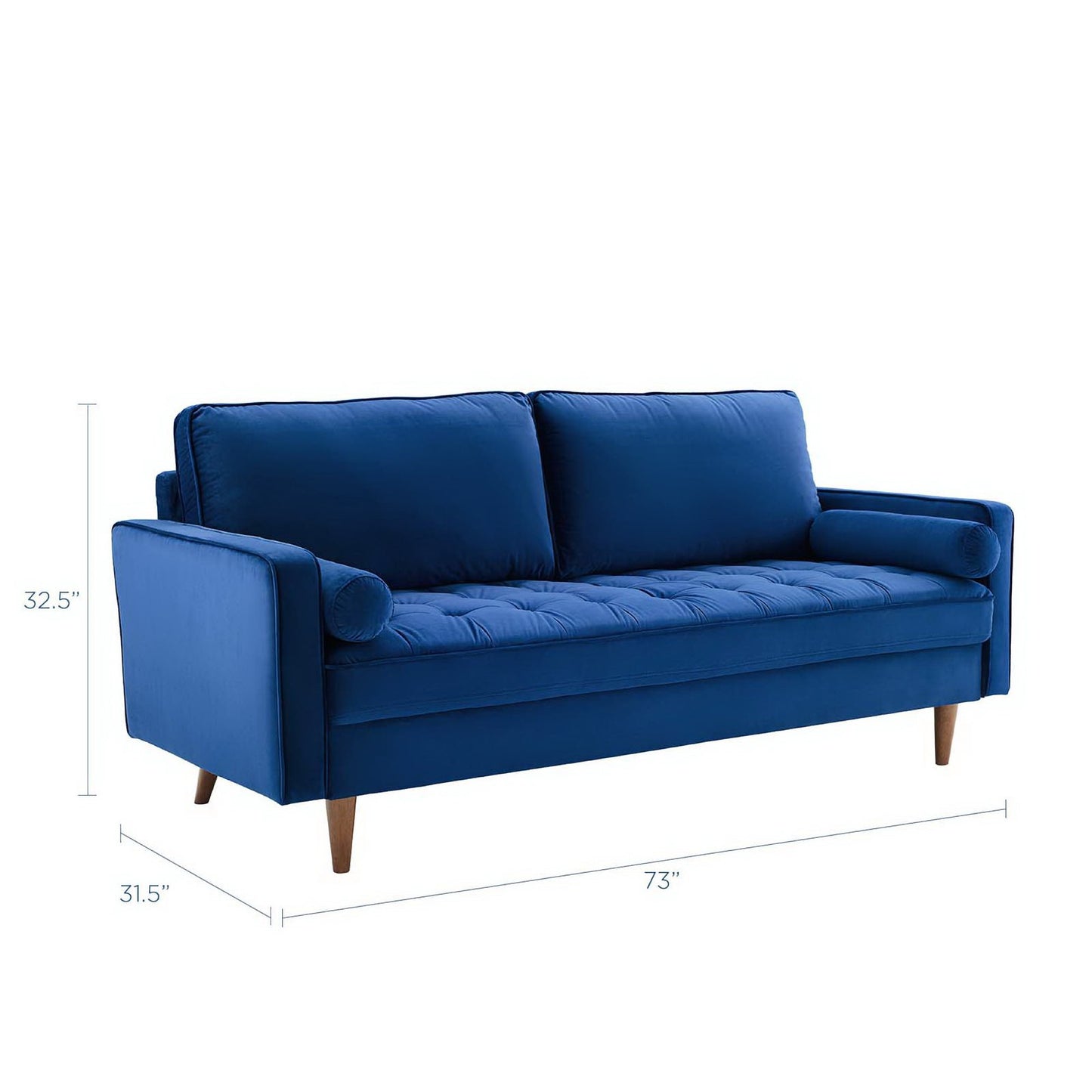 Valour Performance Velvet Sofa by Modway EEI-3764-NAV