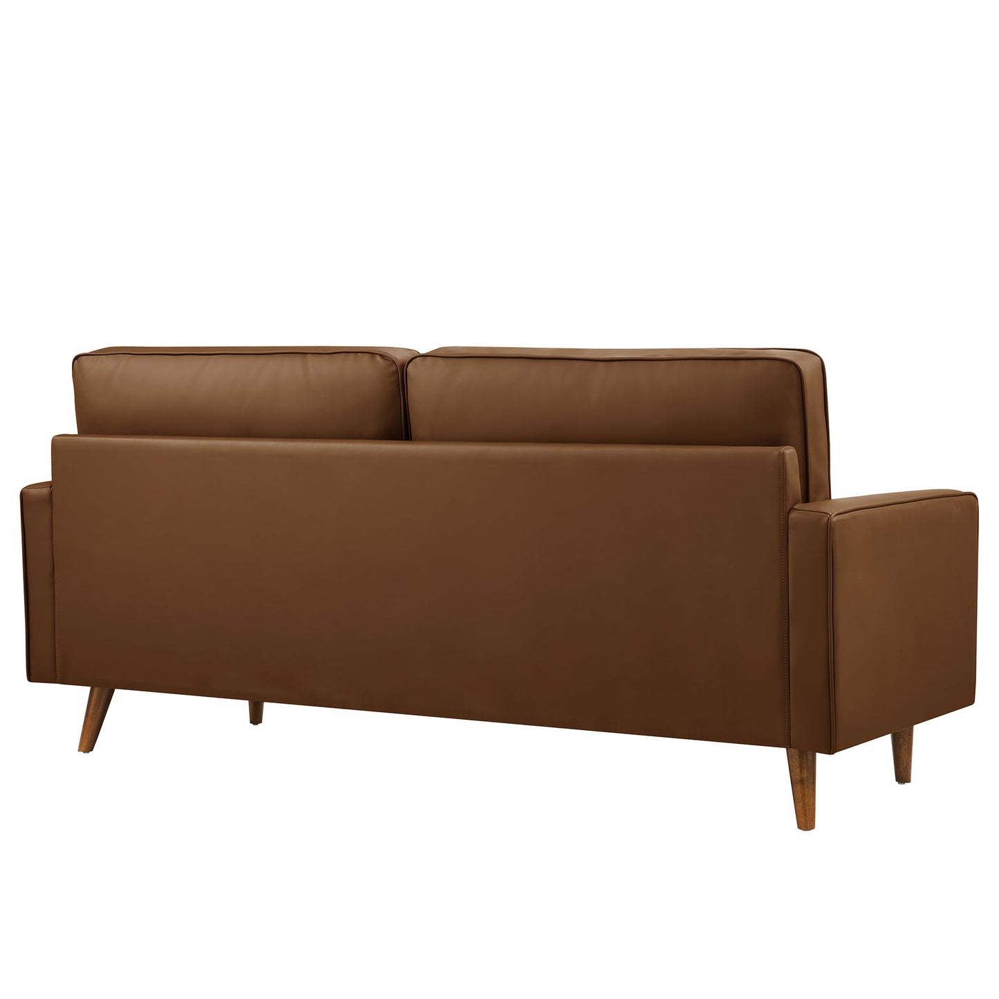 Valour Tufted Vegan Leather Sofa by Modway EEI-3765-BRN