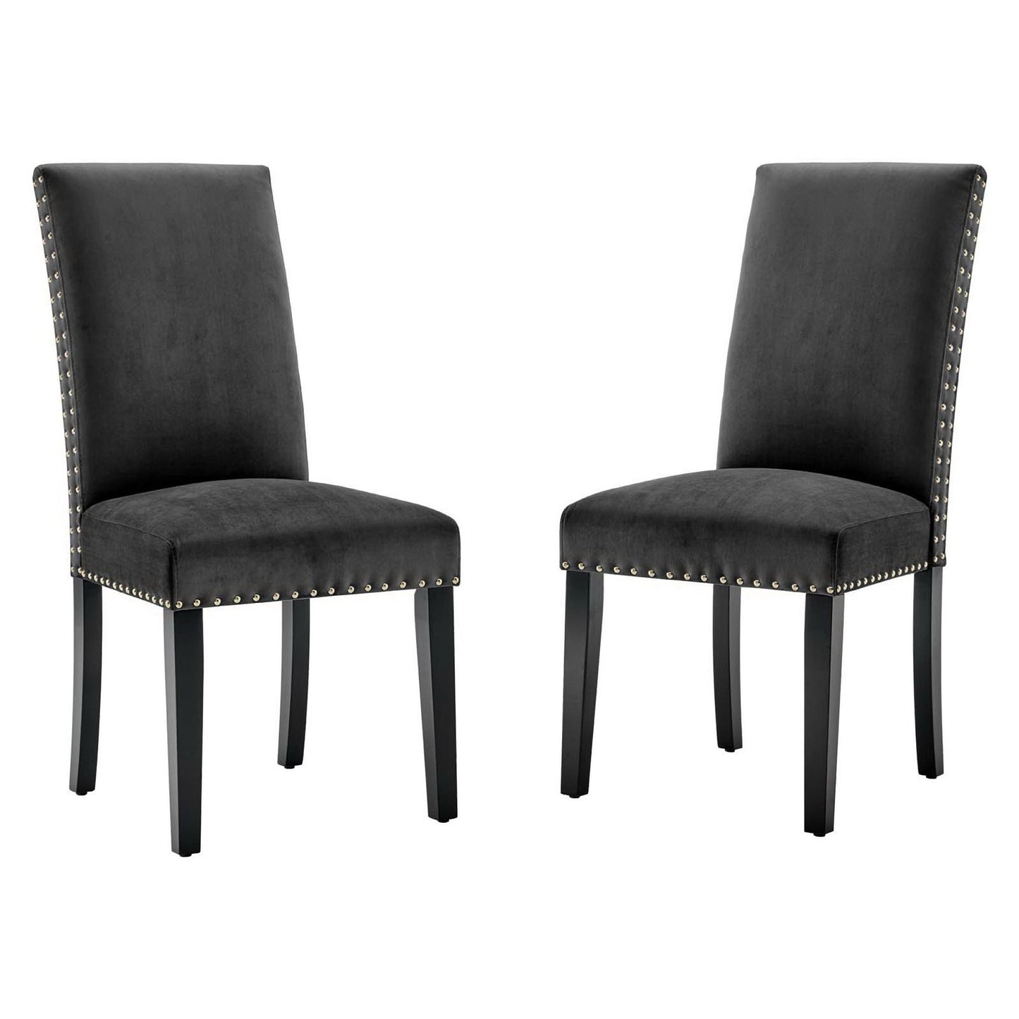 Parcel Performance Velvet Dining Side Chairs Set of 2 by Modway EEI-3779-CHA