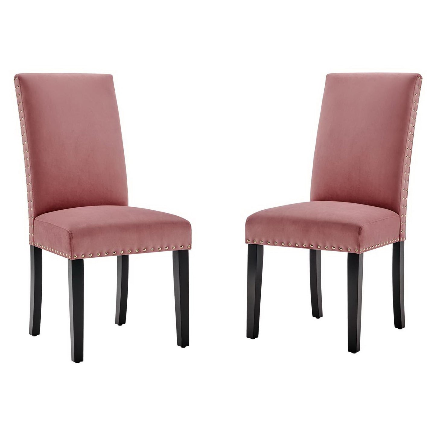 Parcel Performance Velvet Dining Side Chairs Set of 2 by Modway EEI-3779-DUS