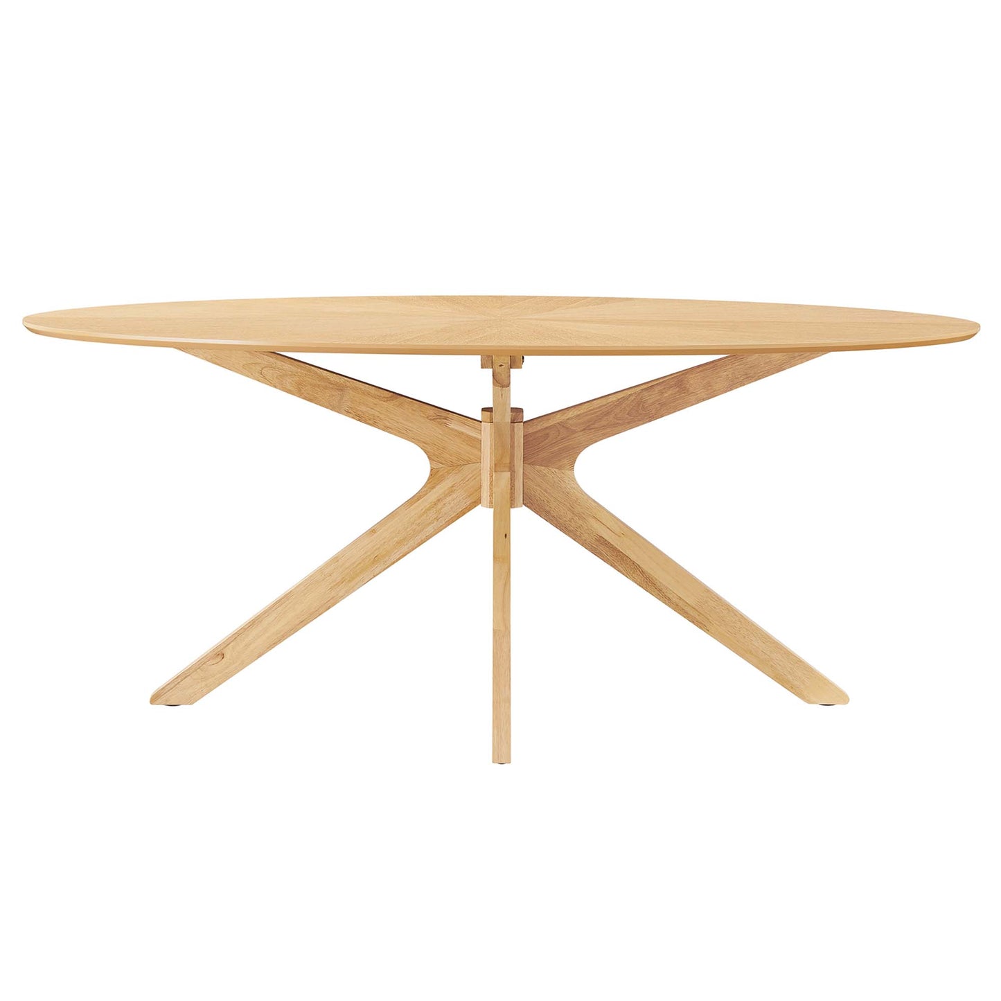 Crossroads 71" Oval Wood Dining Table by Modway EEI-3849-OAK