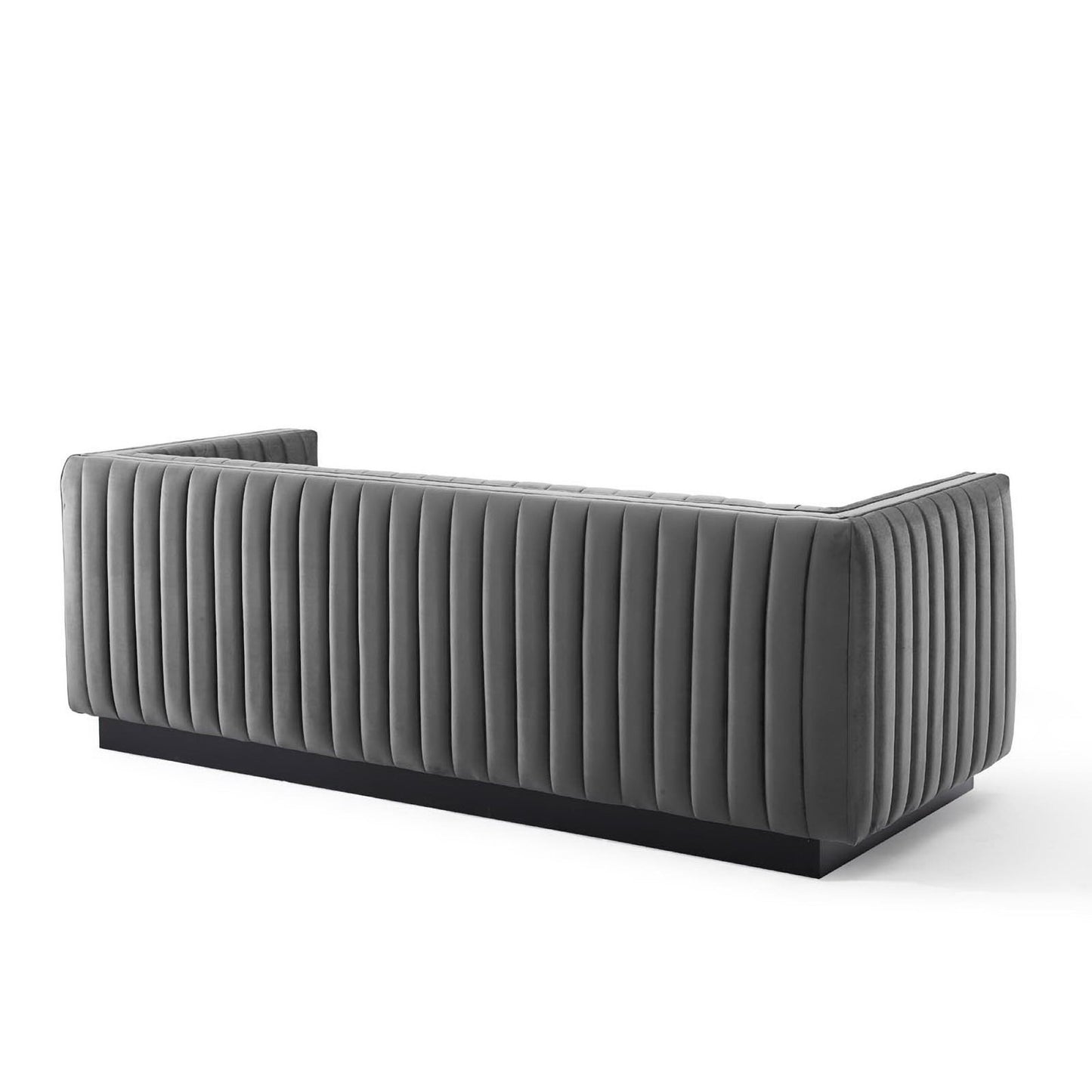 Conjure Channel Tufted Velvet Sofa by Modway EEI-3885-GRY