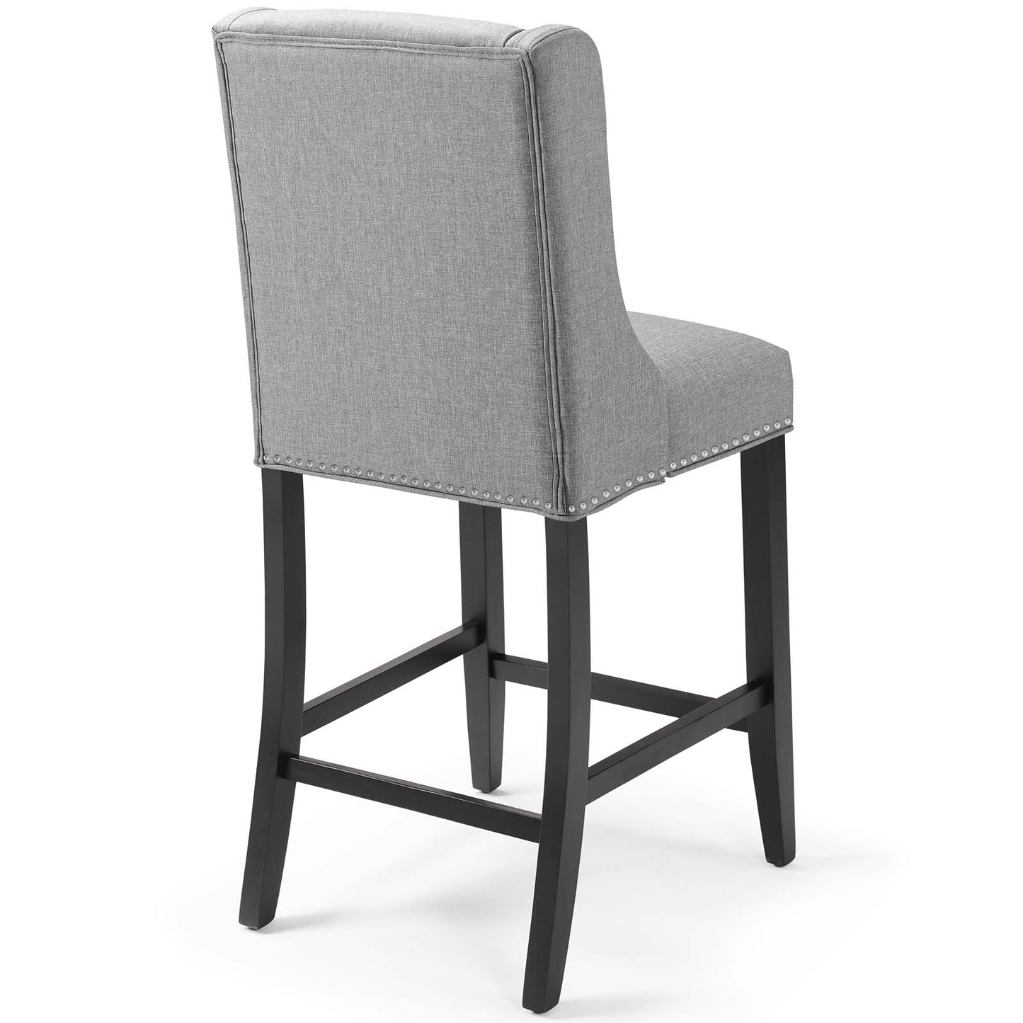 Baron Upholstered Fabric Counter Stool Set of 2 by Modway EEI-4016-LGR