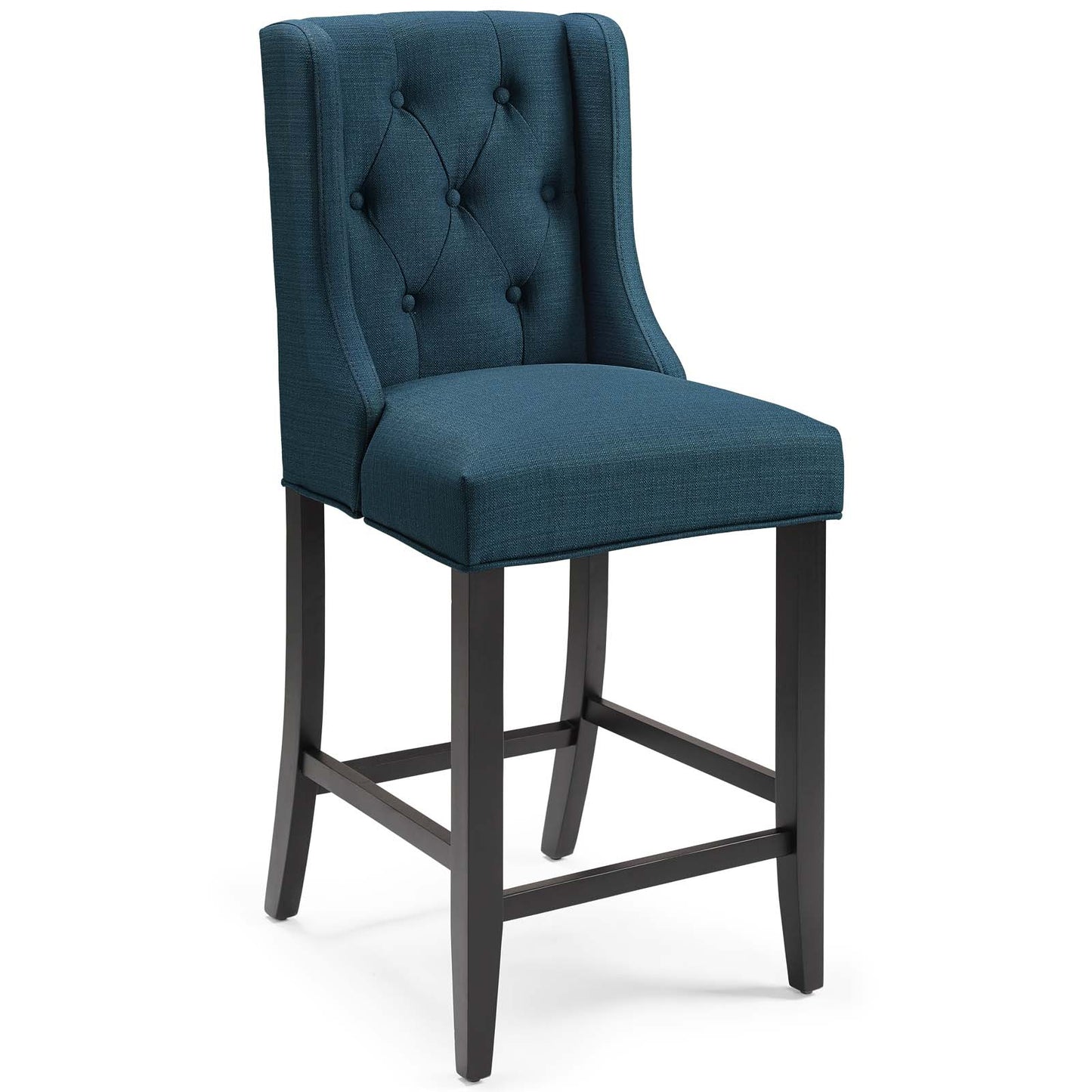 Baronet Upholstered Fabric Counter Bar Stool Set of 2 by Modway EEI-4020-AZU