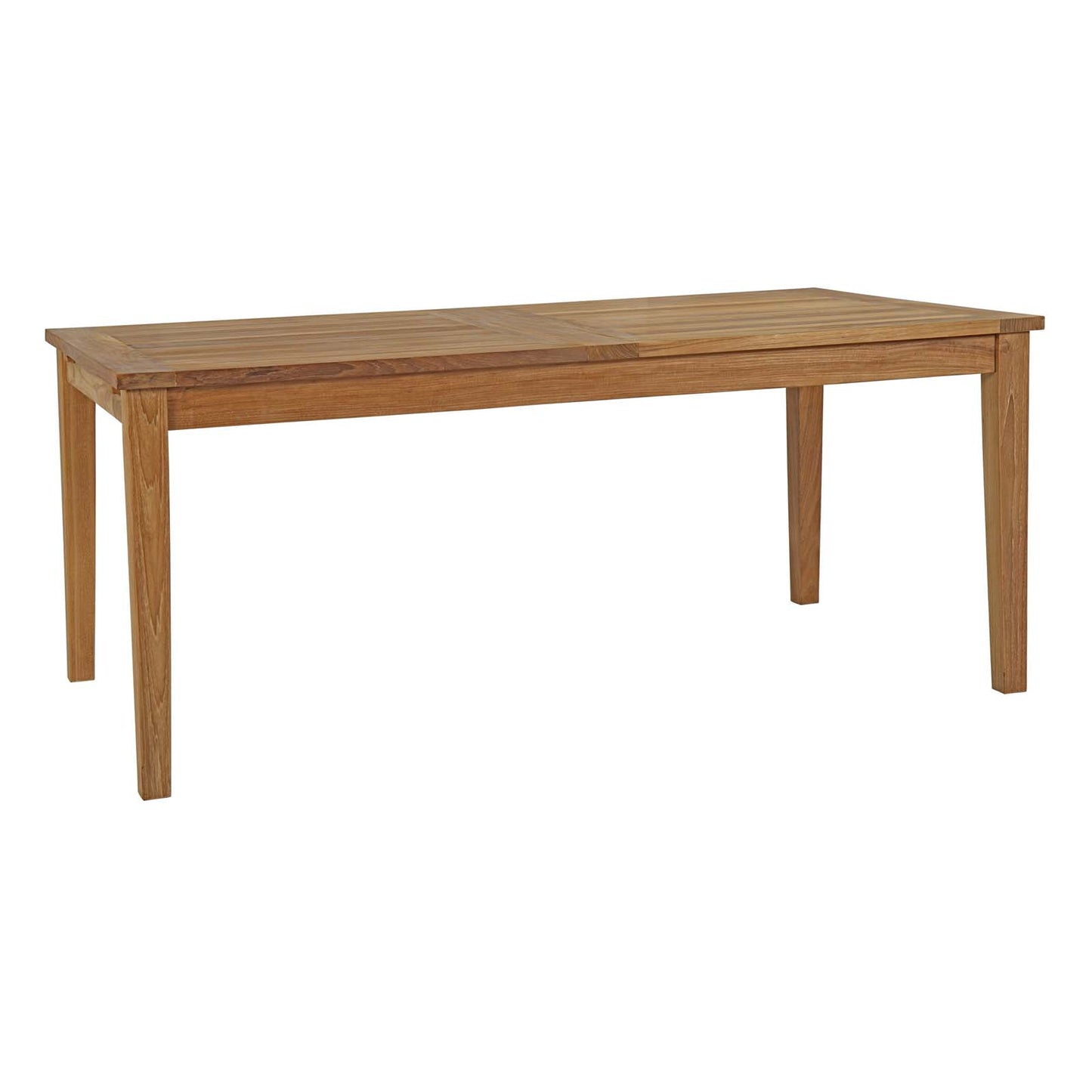 Marina 9 Piece Outdoor Patio Teak Dining Set by Modway EEI-4033-NAT-WHI-SET