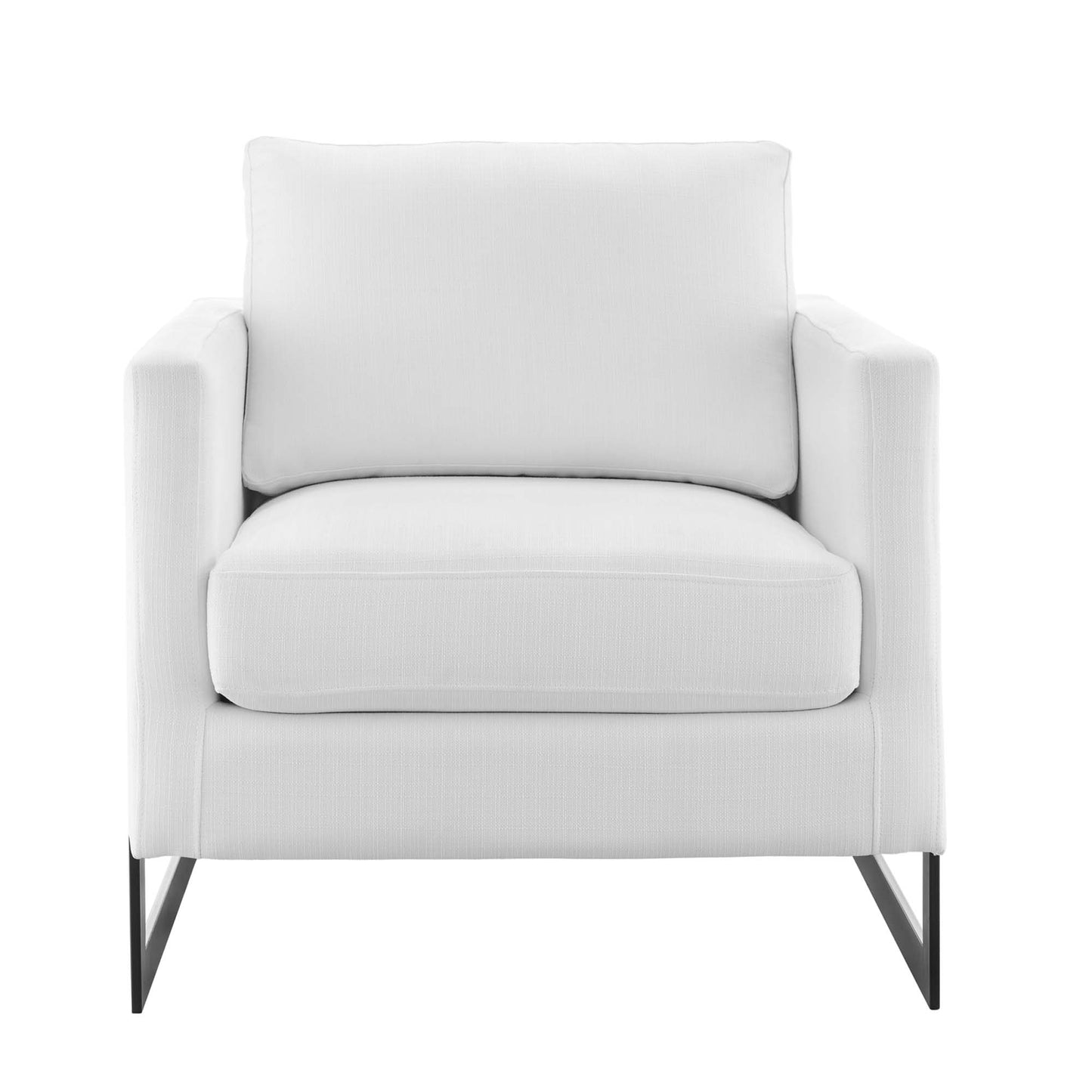 Posse Upholstered Fabric Accent Chair by Modway EEI-4391-BLK-WHI