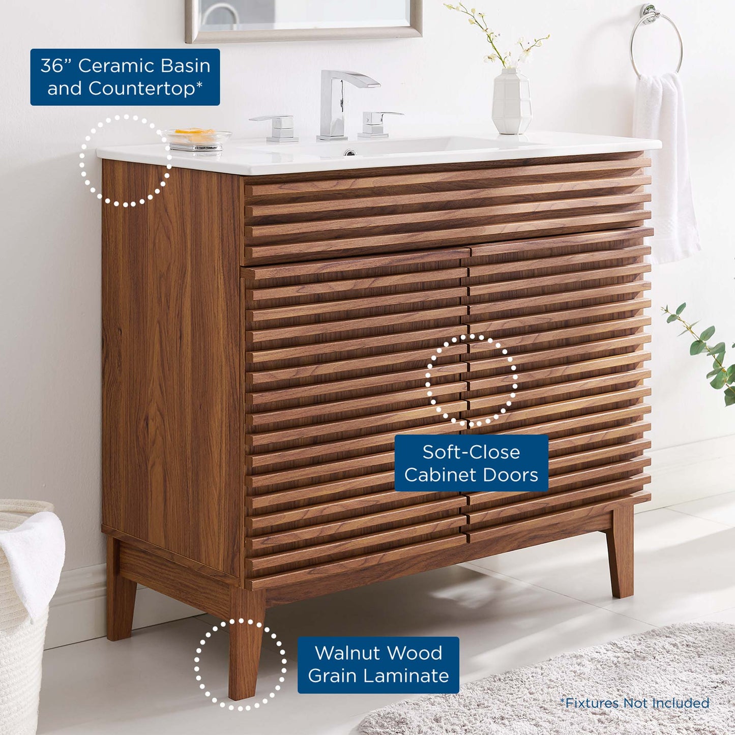 Render 36" Bathroom Vanity by Modway