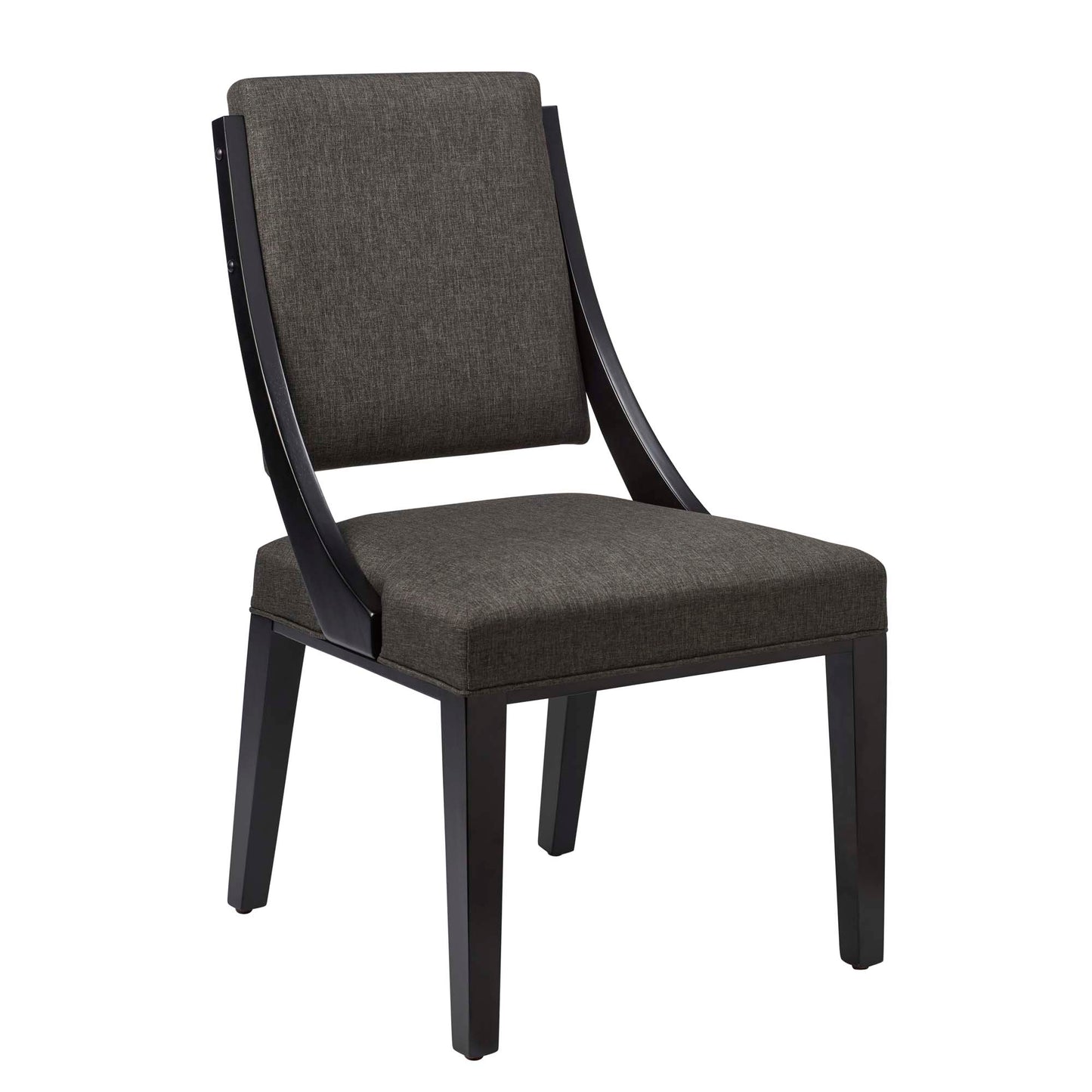 Cambridge Upholstered Fabric Dining Chairs Set of 2 by Modway EEI-4553-GRY