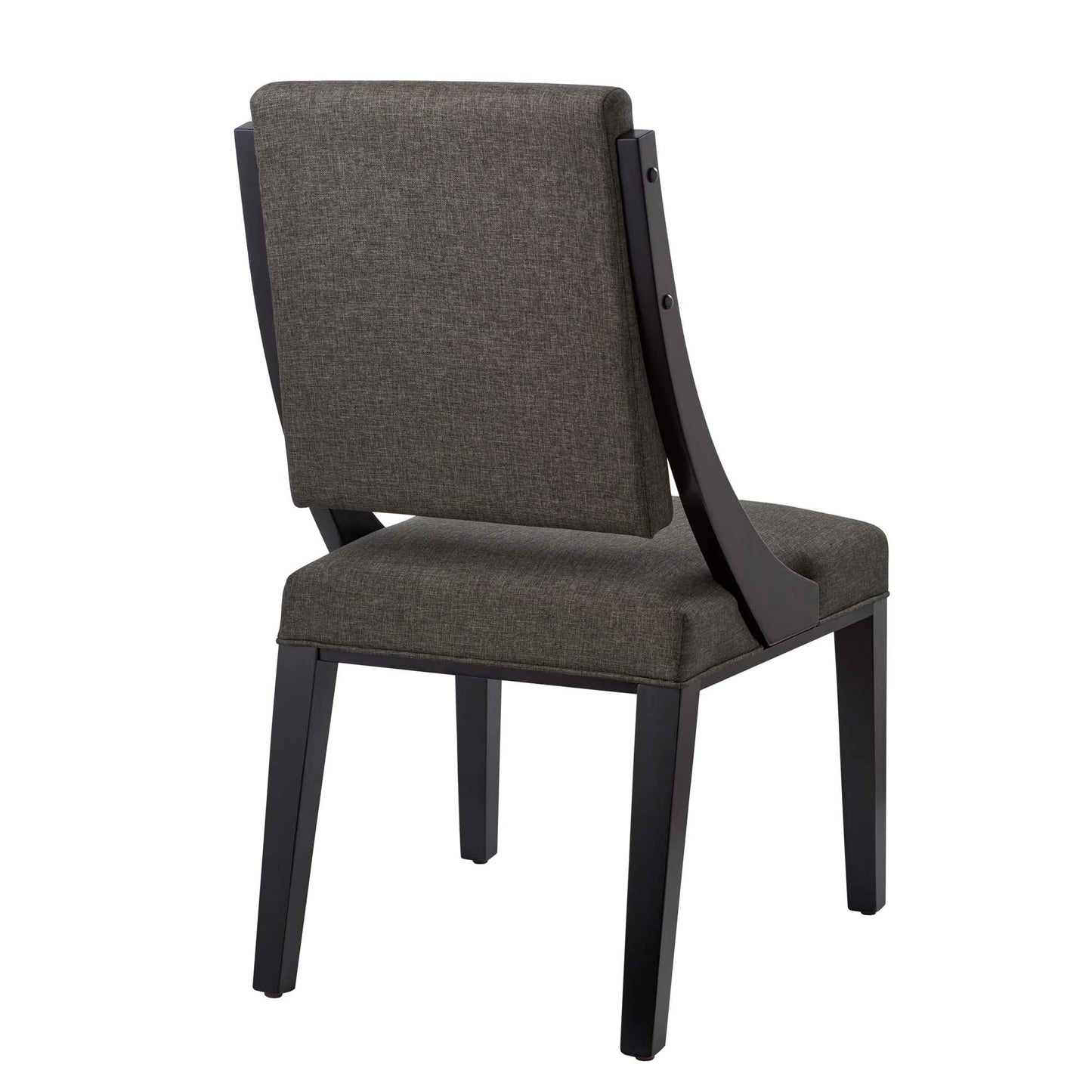 Cambridge Upholstered Fabric Dining Chairs Set of 2 by Modway EEI-4553-GRY