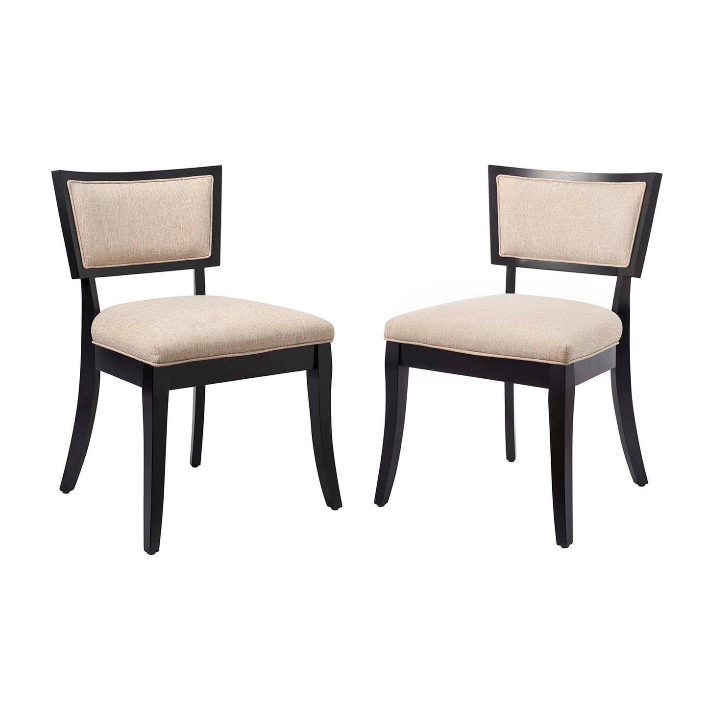 Pristine Upholstered Fabric Dining Chairs Set of 2 by Modway EEI-4557-BEI