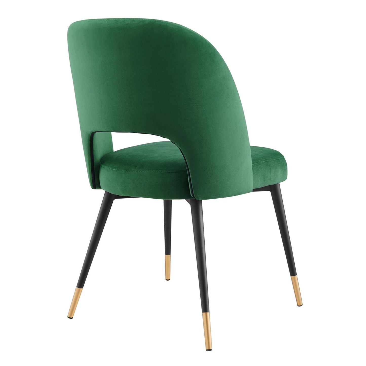 Rouse Performance Velvet Dining Side Chairs Set of 2 by Modway EEI-4599-EME