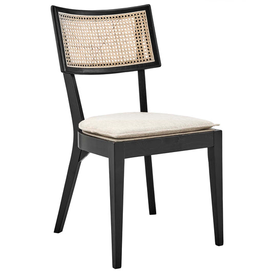Caledonia Wood Dining Chair by Modway EEI-4648-BLK-BEI