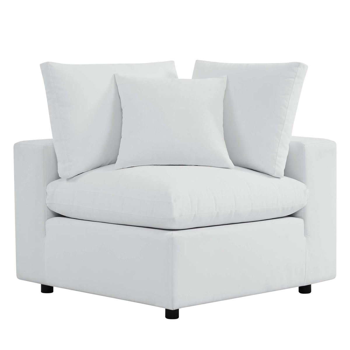 Commix Overstuffed Outdoor Patio Corner Chair
