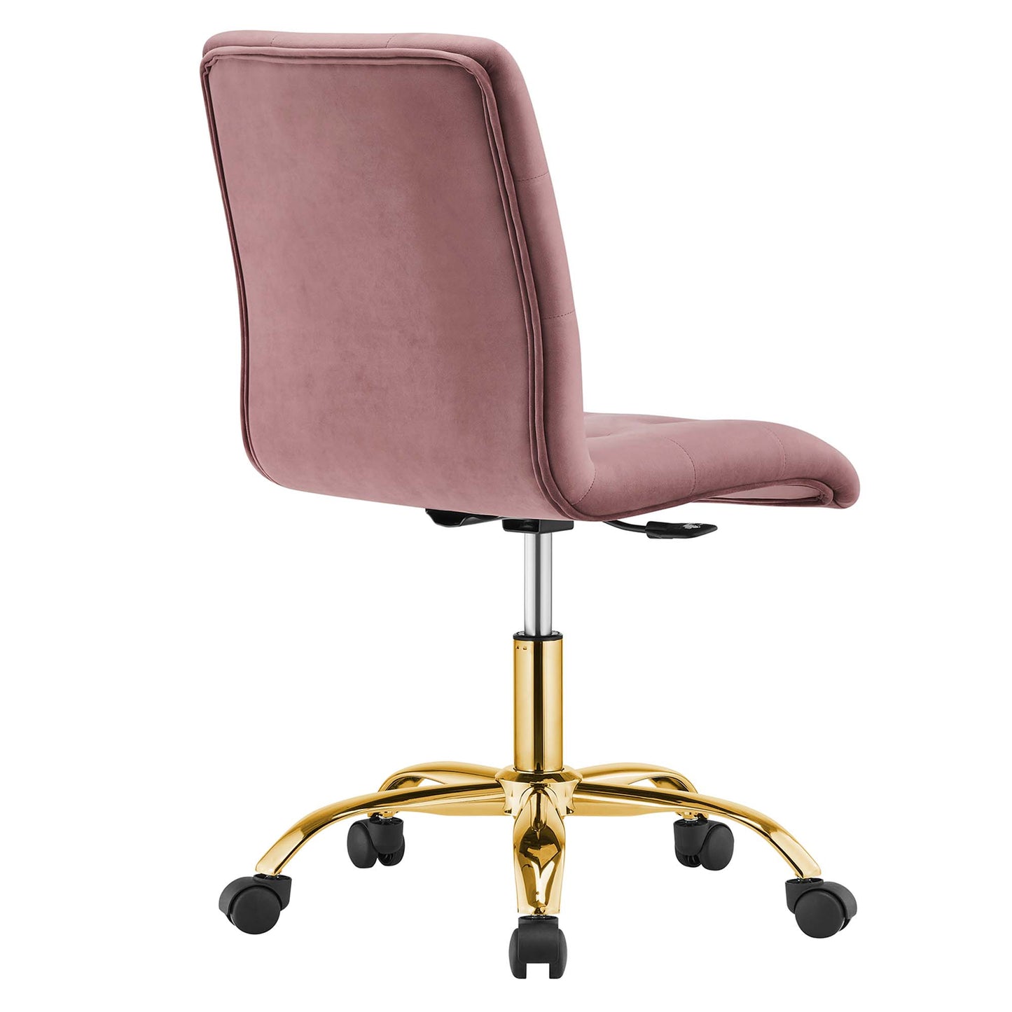 Prim Armless Performance Velvet Office Chair by Modway EEI-4973-GLD-DUS