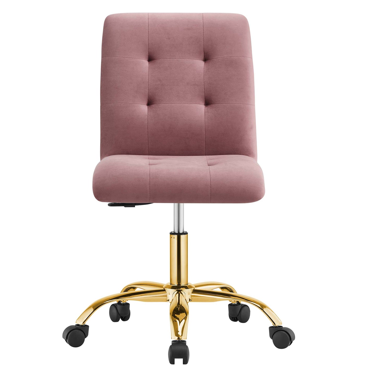 Prim Armless Performance Velvet Office Chair by Modway EEI-4973-GLD-DUS