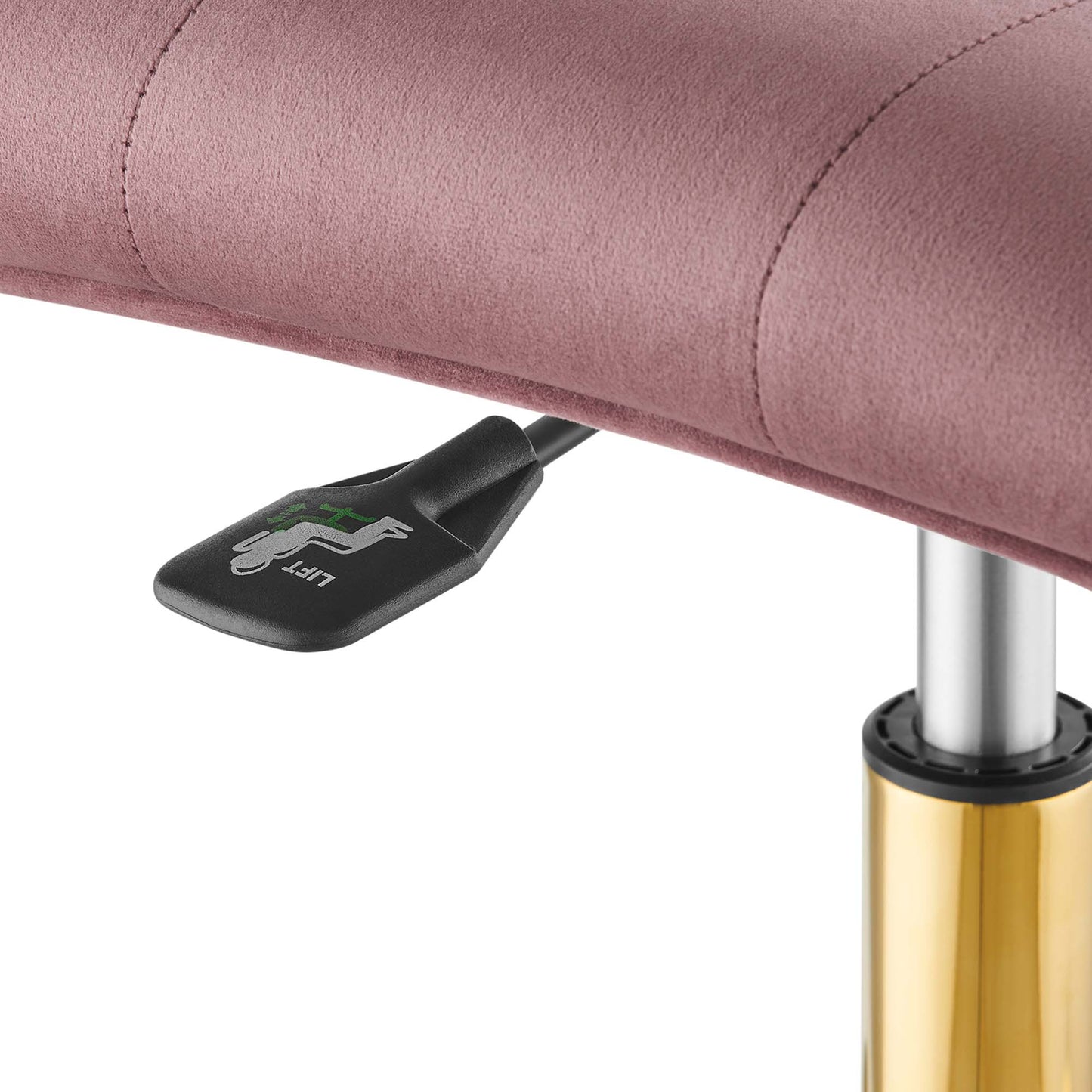 Prim Armless Performance Velvet Office Chair by Modway EEI-4973-GLD-DUS