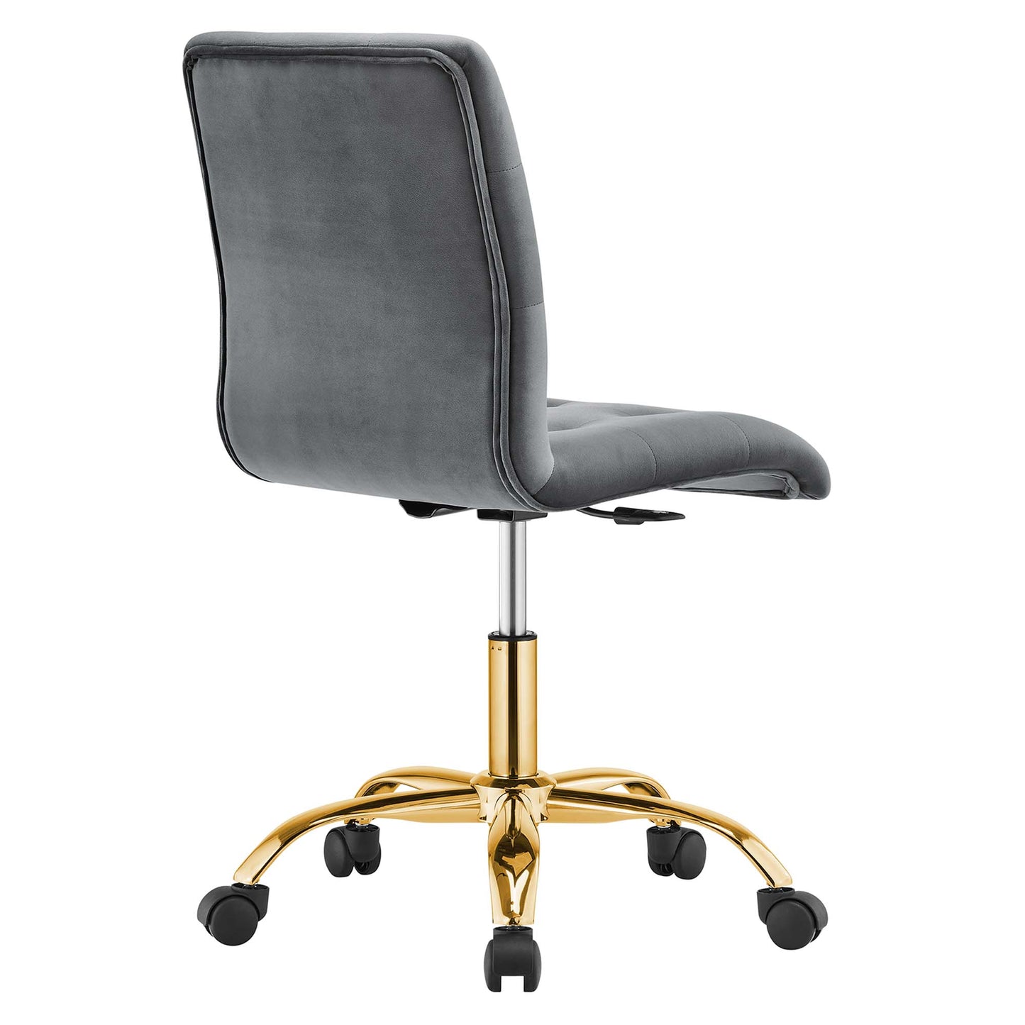 Prim Armless Performance Velvet Office Chair by Modway EEI-4973-GLD-GRY