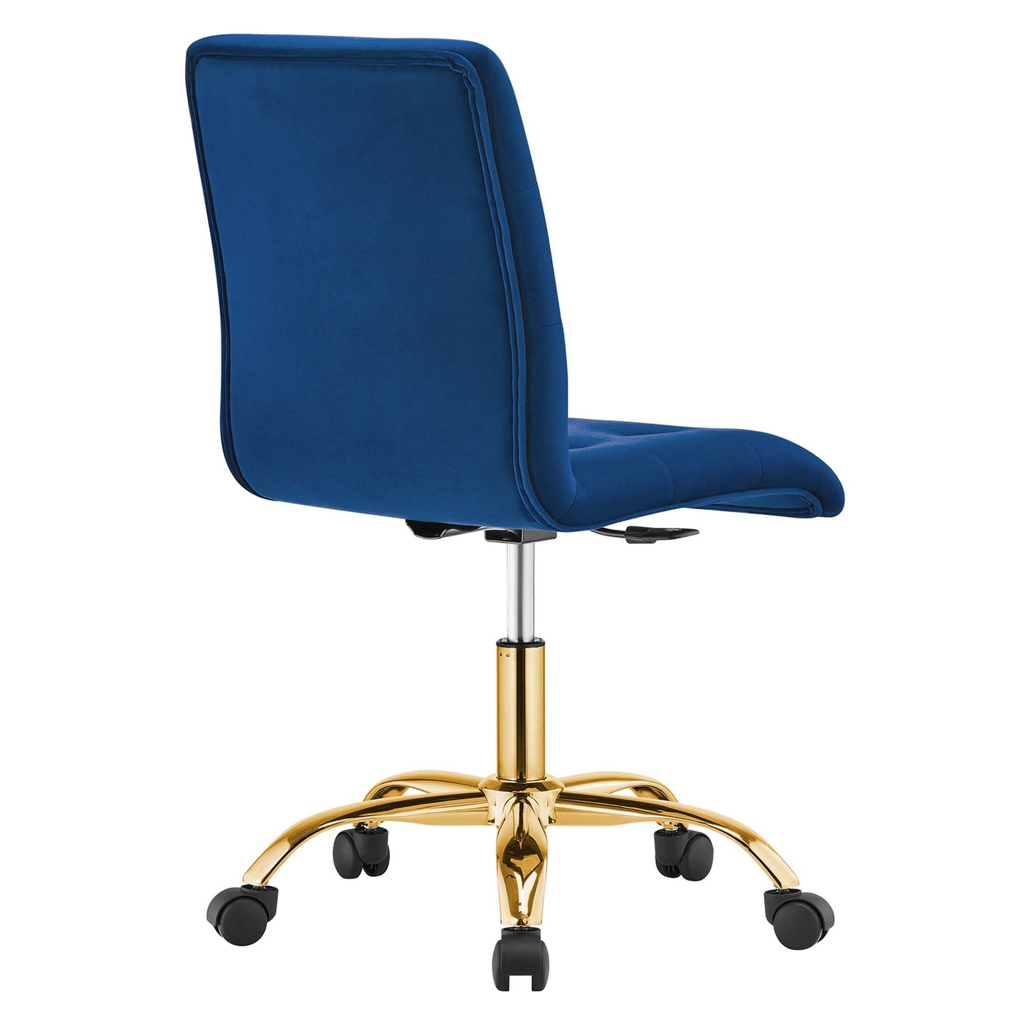 Prim Armless Performance Velvet Office Chair by Modway EEI-4973-GLD-NAV