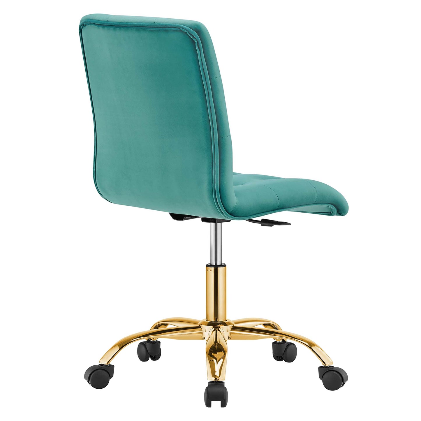 Prim Armless Performance Velvet Office Chair by Modway EEI-4973-GLD-TEA