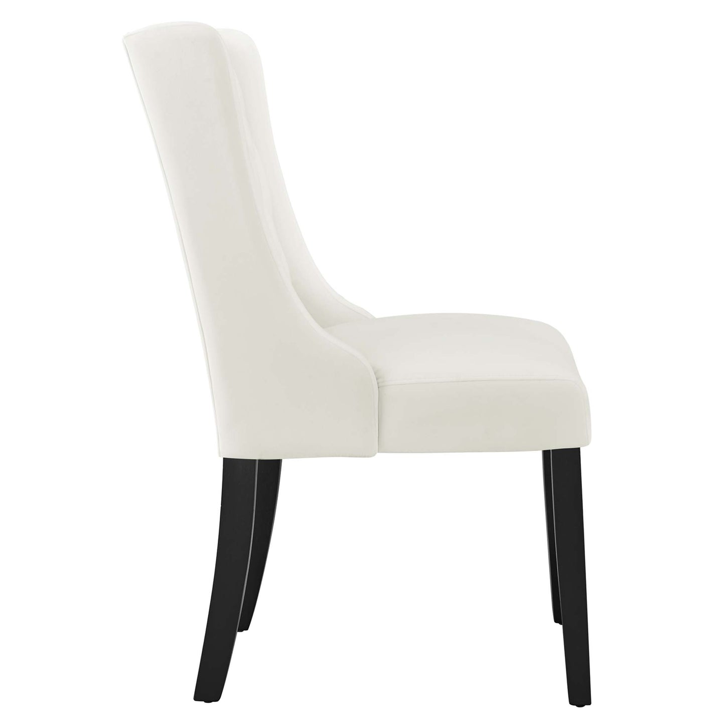 Baronet Performance Velvet Dining Chairs Set of 2 by Modway EEI-5013-WHI