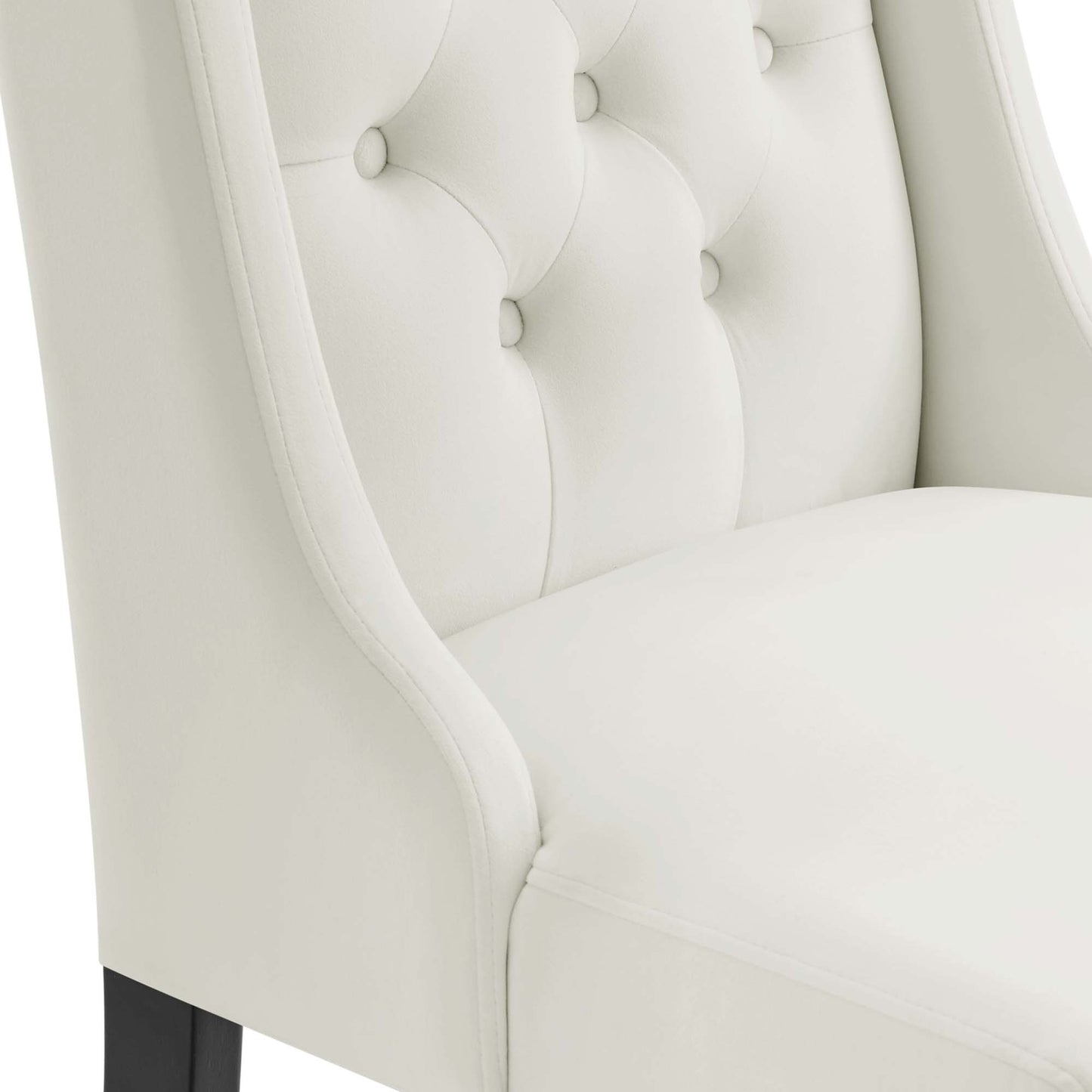 Baronet Performance Velvet Dining Chairs Set of 2 by Modway EEI-5013-WHI