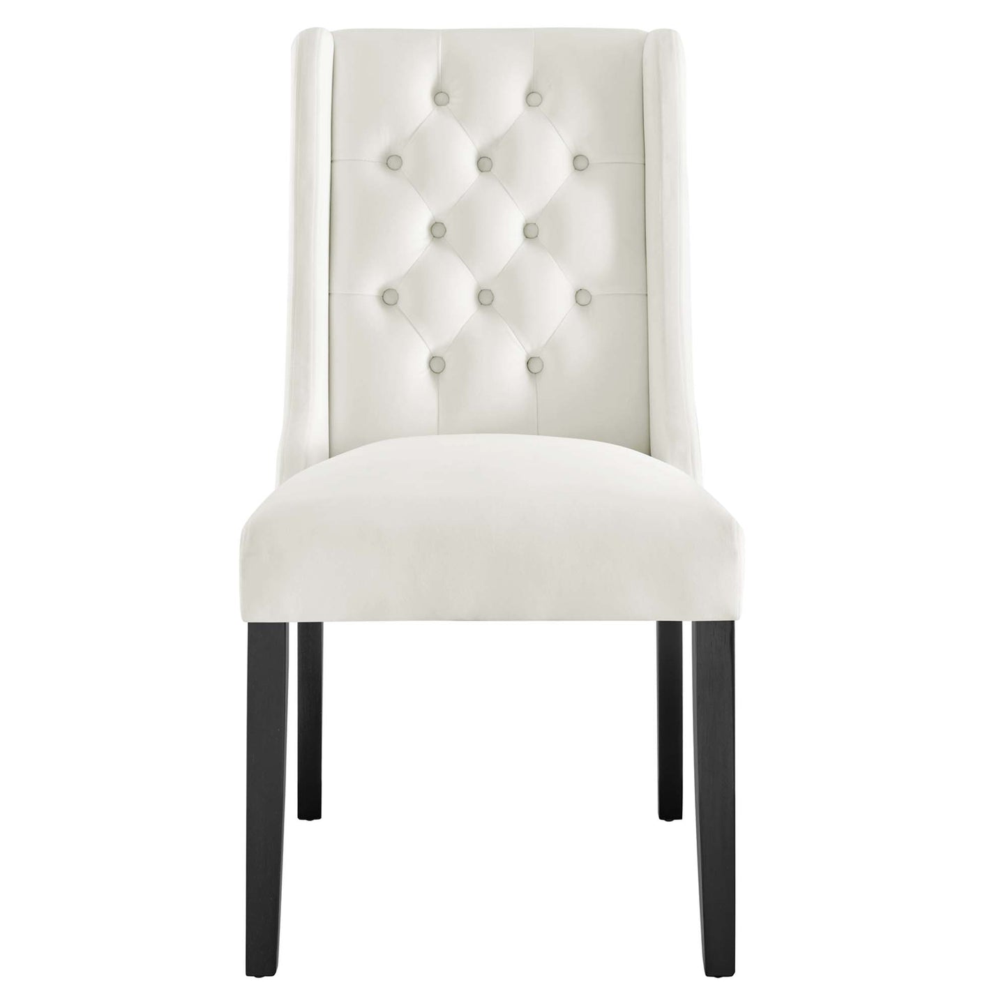 Baronet Performance Velvet Dining Chairs Set of 2 by Modway EEI-5013-WHI
