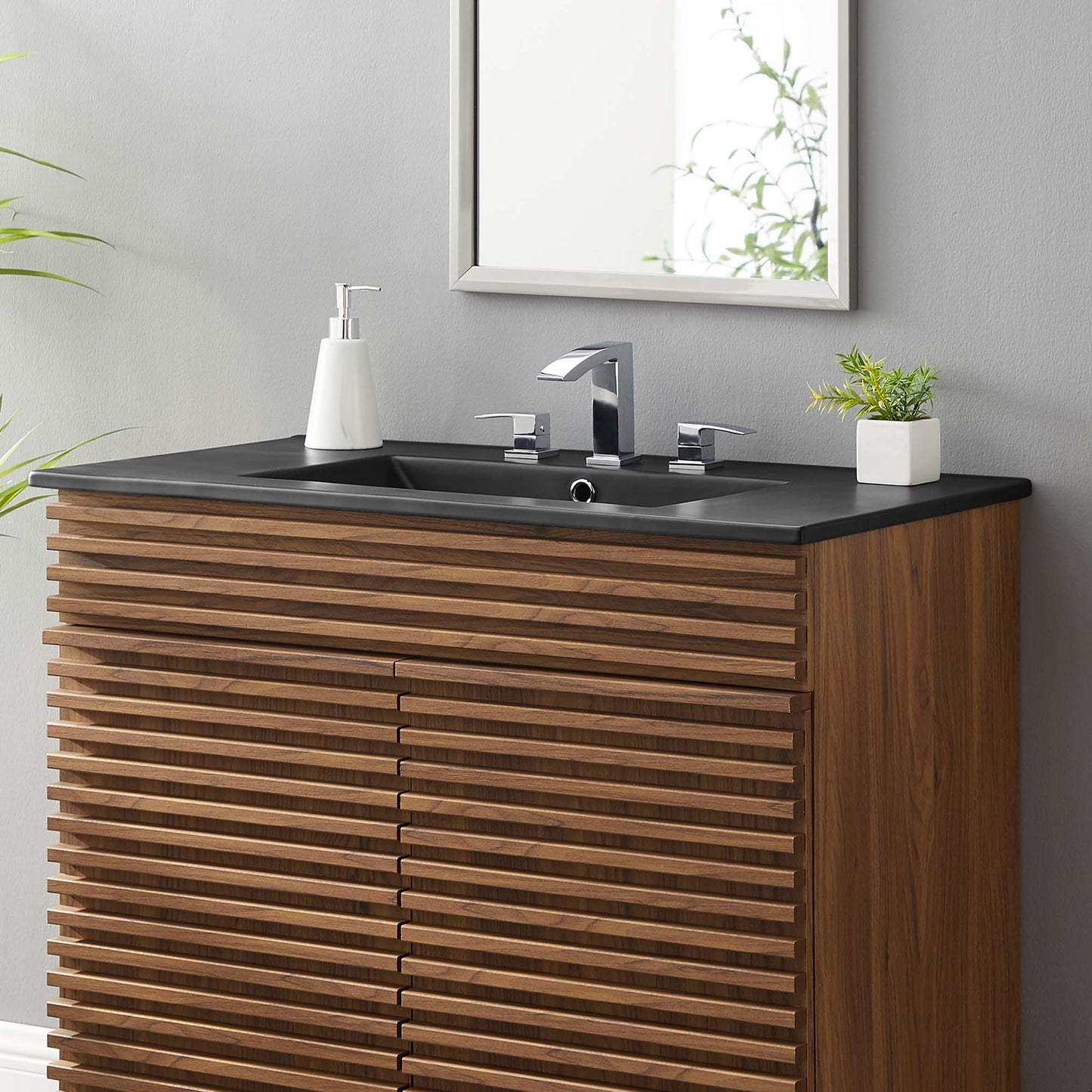 Cayman 36" Bathroom Sink by Modway EEI-5071-BLK