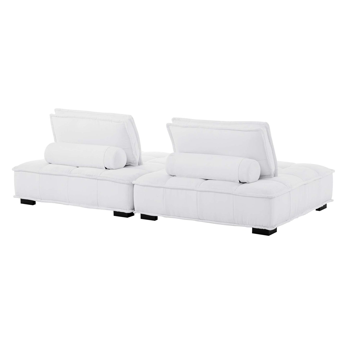 Saunter 2-Piece Tufted Fabric Fabric Loveseat by Modway EEI-5204-WHI