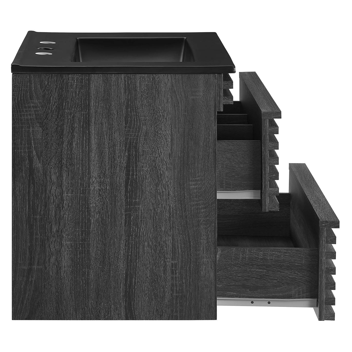 Render 24" Wall-Mount Bathroom Vanity by Modway EEI-5364-CHA-BLK