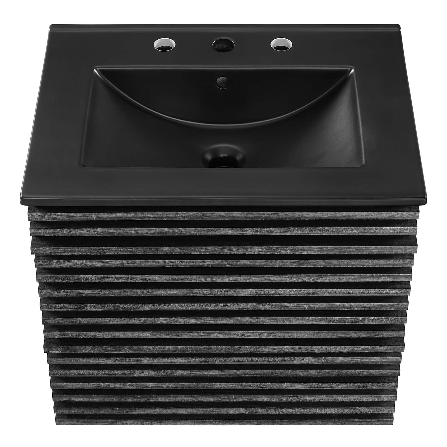 Render 24" Wall-Mount Bathroom Vanity by Modway EEI-5364-CHA-BLK