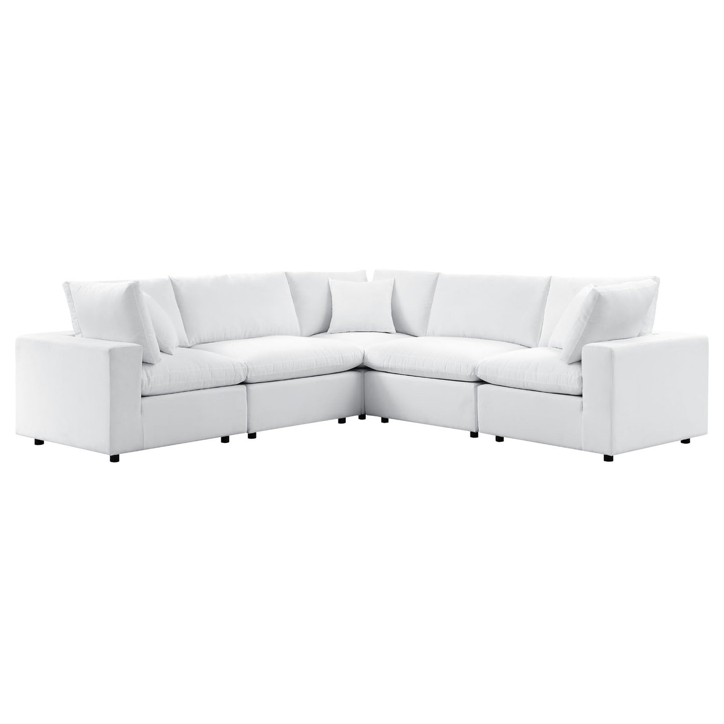 Commix 5-Piece Sunbrella® Outdoor Patio Sectional Sofa by Modway