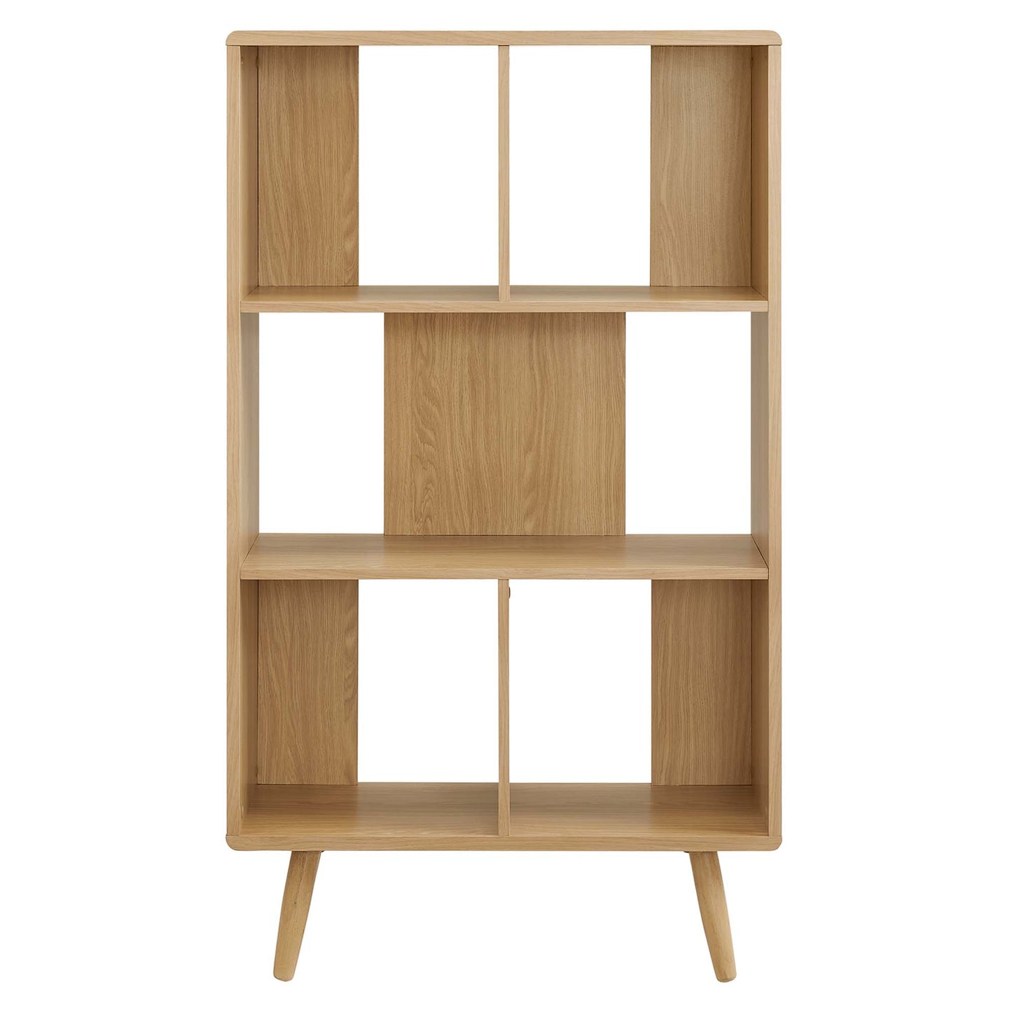 Transmit 5 Shelf Wood Grain Bookcase by Modway EEI-5743-OAK