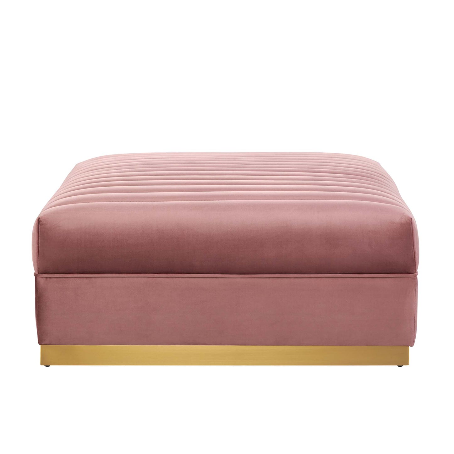 Sanguine Channel Tufted Performance Velvet Modular Sectional Sofa Ottoman by Modway EEI-6036-DUS