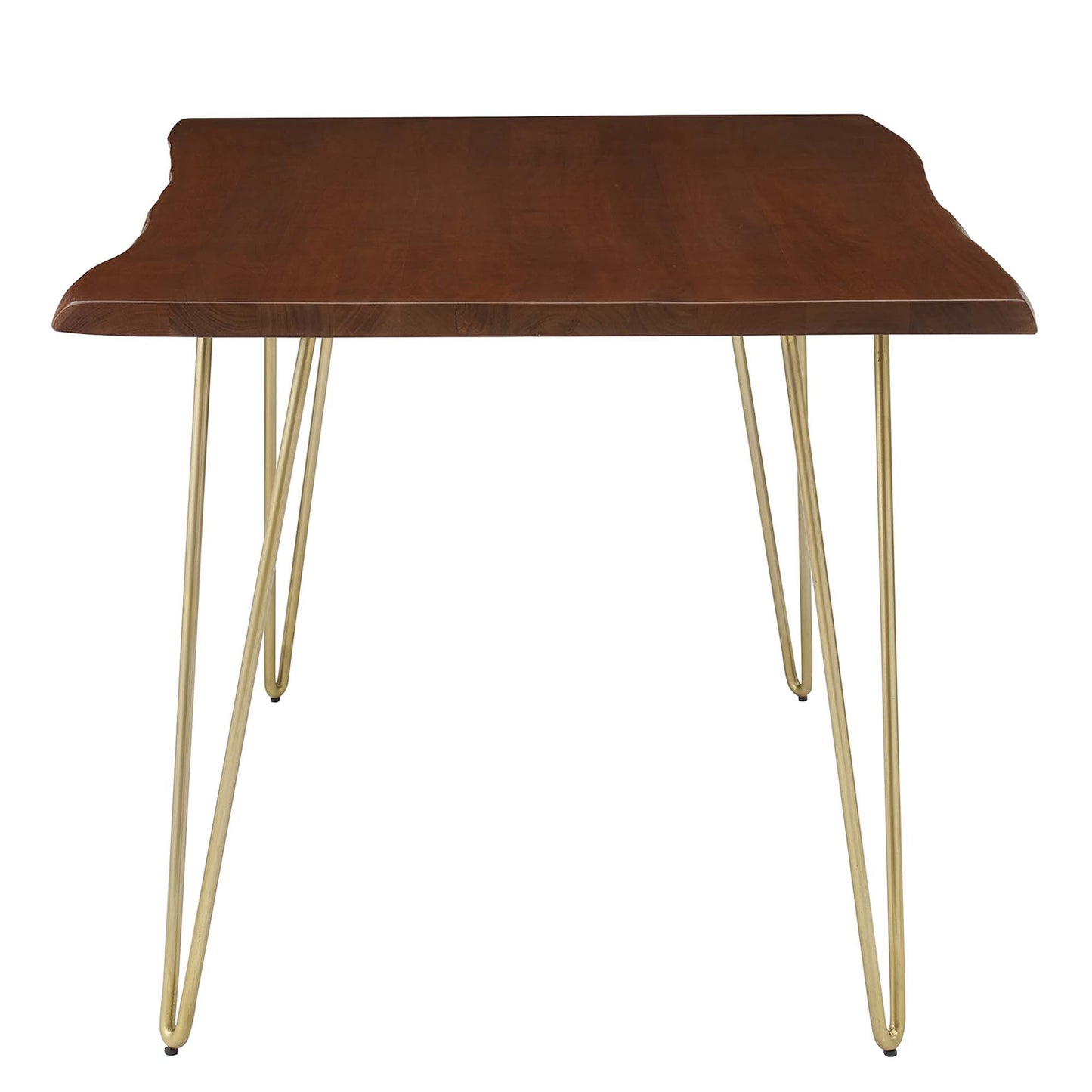 Ardor 60" Live Edge Acacia Wood Acacia Wood Dining Table by Modway EEI-6059-GLD-WAL