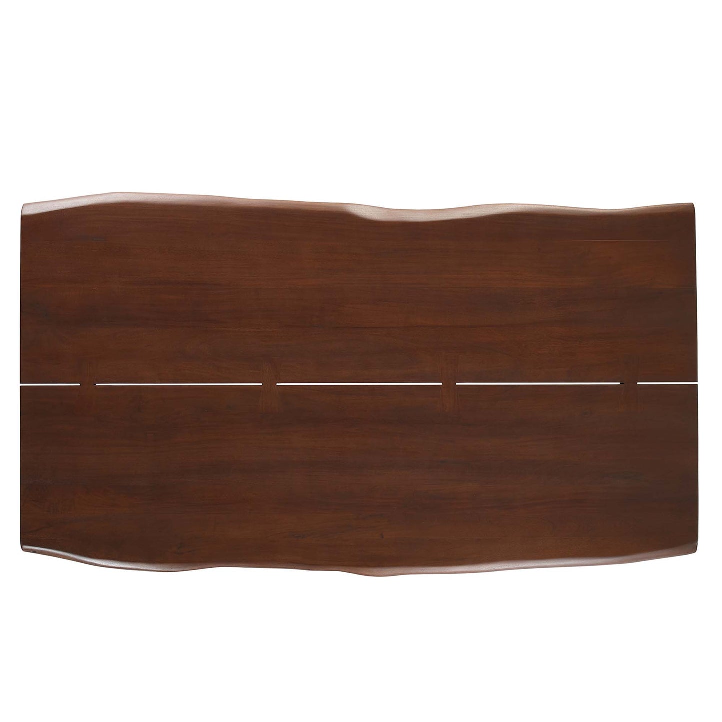 Ardor 74" Live Edge Acacia Wood Acacia Wood Dining Table by Modway EEI-6070-GLD-WAL