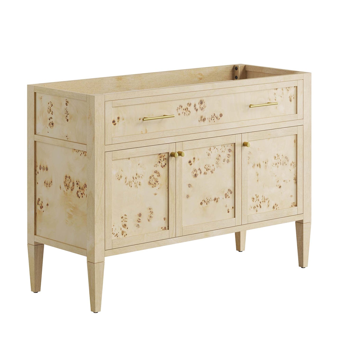 Elysian 48" Wood Bathroom Vanity Cabinet (Sink Basin Not Included) by Modway EEI-6140-BUR