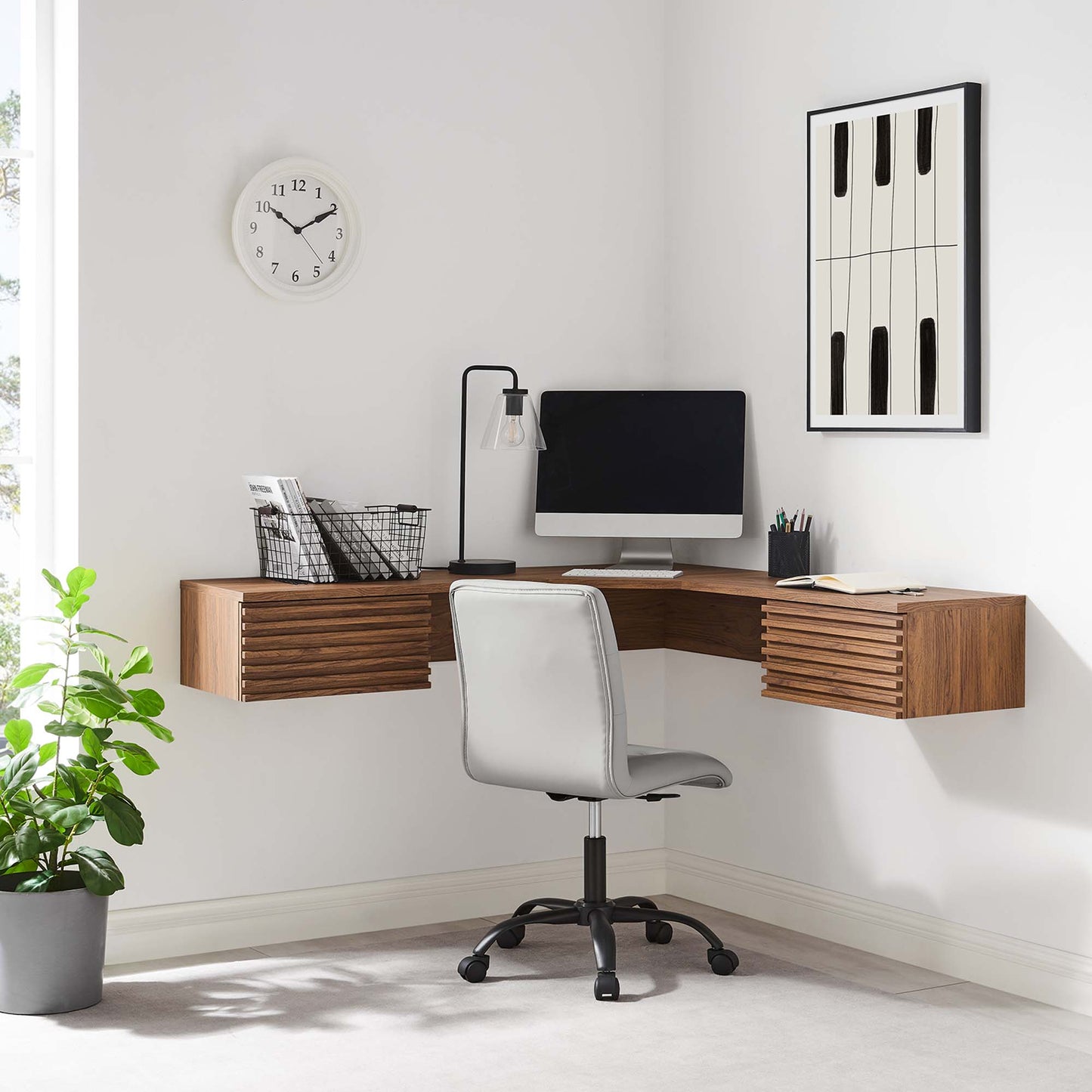 Render Wall Mount Corner Office Desk by Modway EEI-6181-WAL